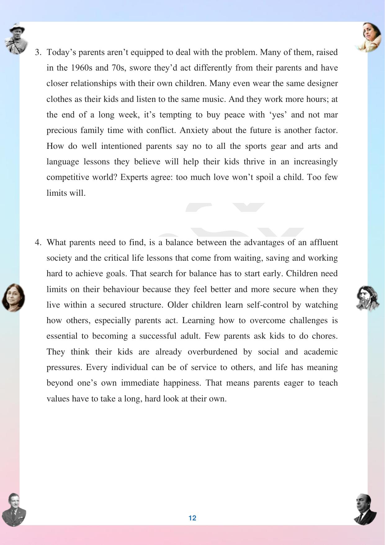 CGBSE Board Class 12 English अंग्रेजी  2023-2024 Question Bank - Page 12