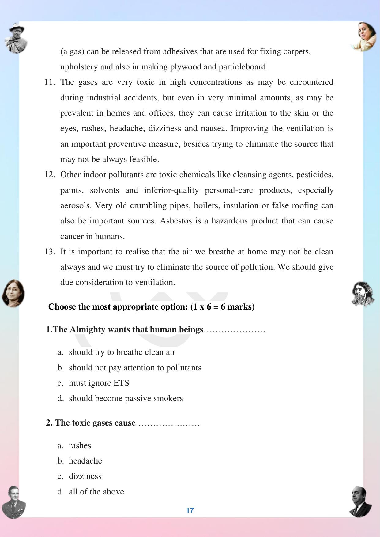 CGBSE Board Class 12 English अंग्रेजी  2023-2024 Question Bank - Page 17