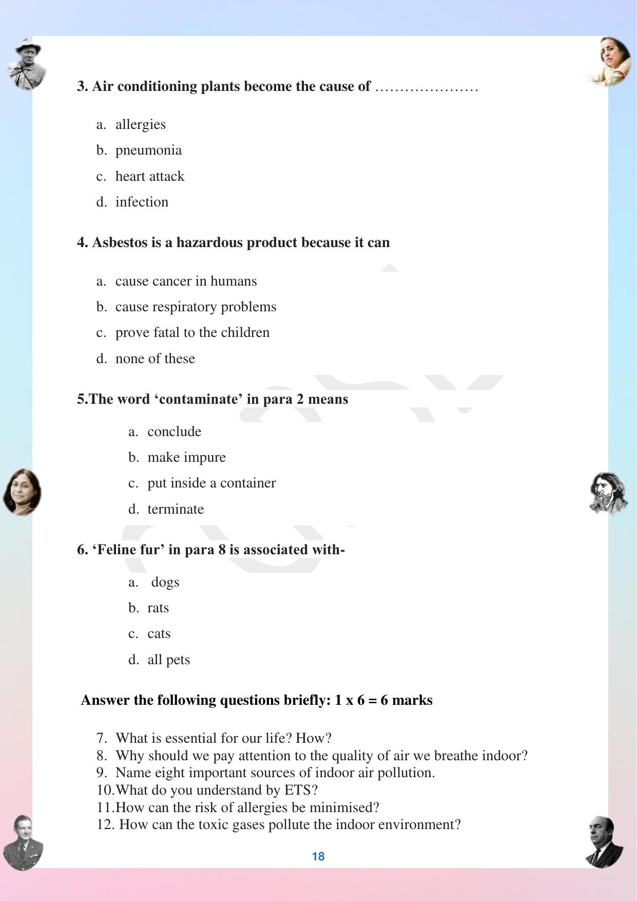 CGBSE Board Class 12 English अंग्रेजी  2023-2024 Question Bank - Page 18