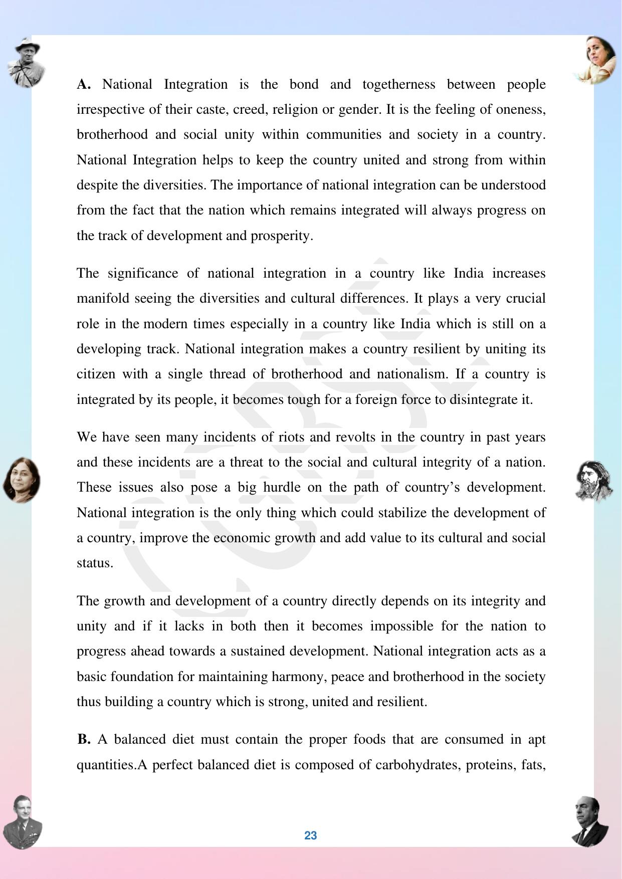 CGBSE Board Class 12 English अंग्रेजी  2023-2024 Question Bank - Page 23