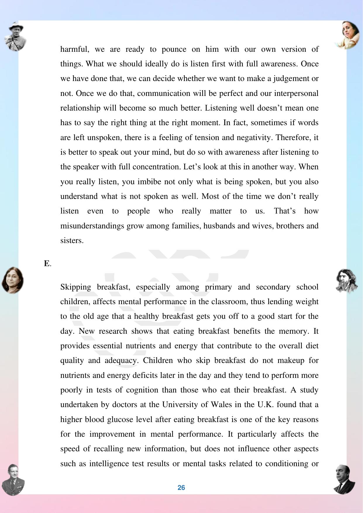 CGBSE Board Class 12 English अंग्रेजी  2023-2024 Question Bank - Page 26