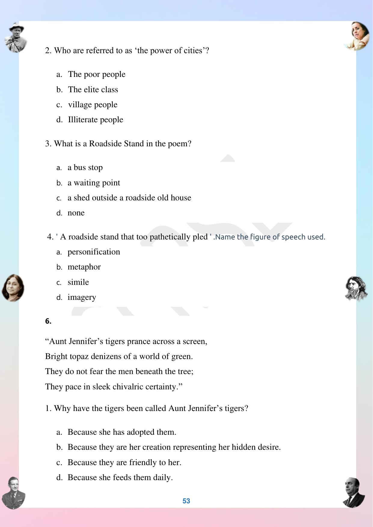 CGBSE Board Class 12 English अंग्रेजी  2023-2024 Question Bank - Page 53