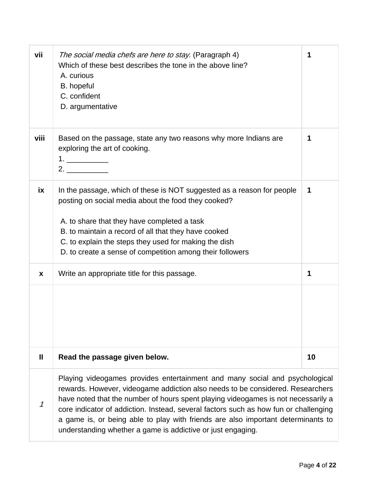 CBSE Class 10 English Practice Questions 2022-23 - Page 4