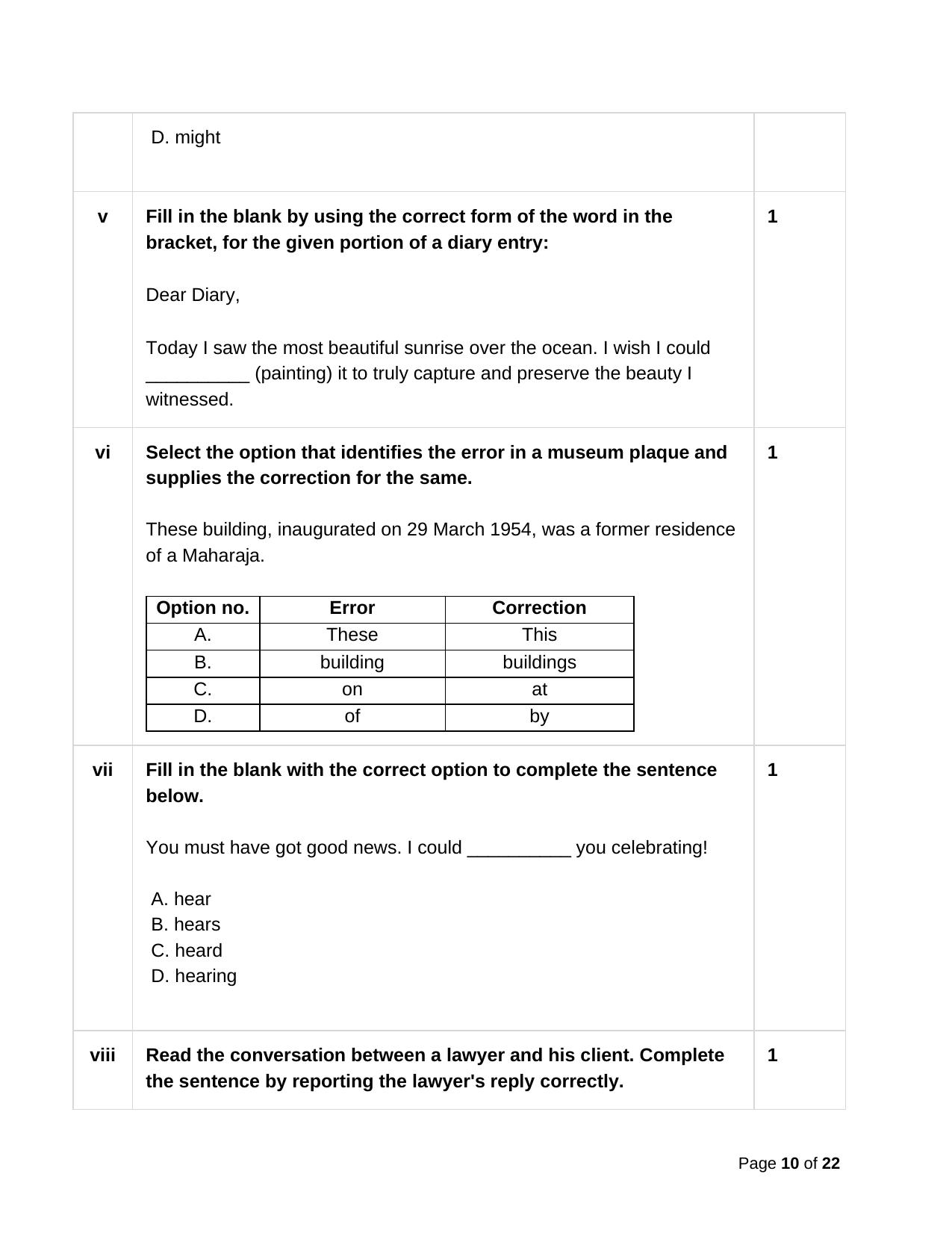 CBSE Class 10 English Practice Questions 2022-23 - Page 10