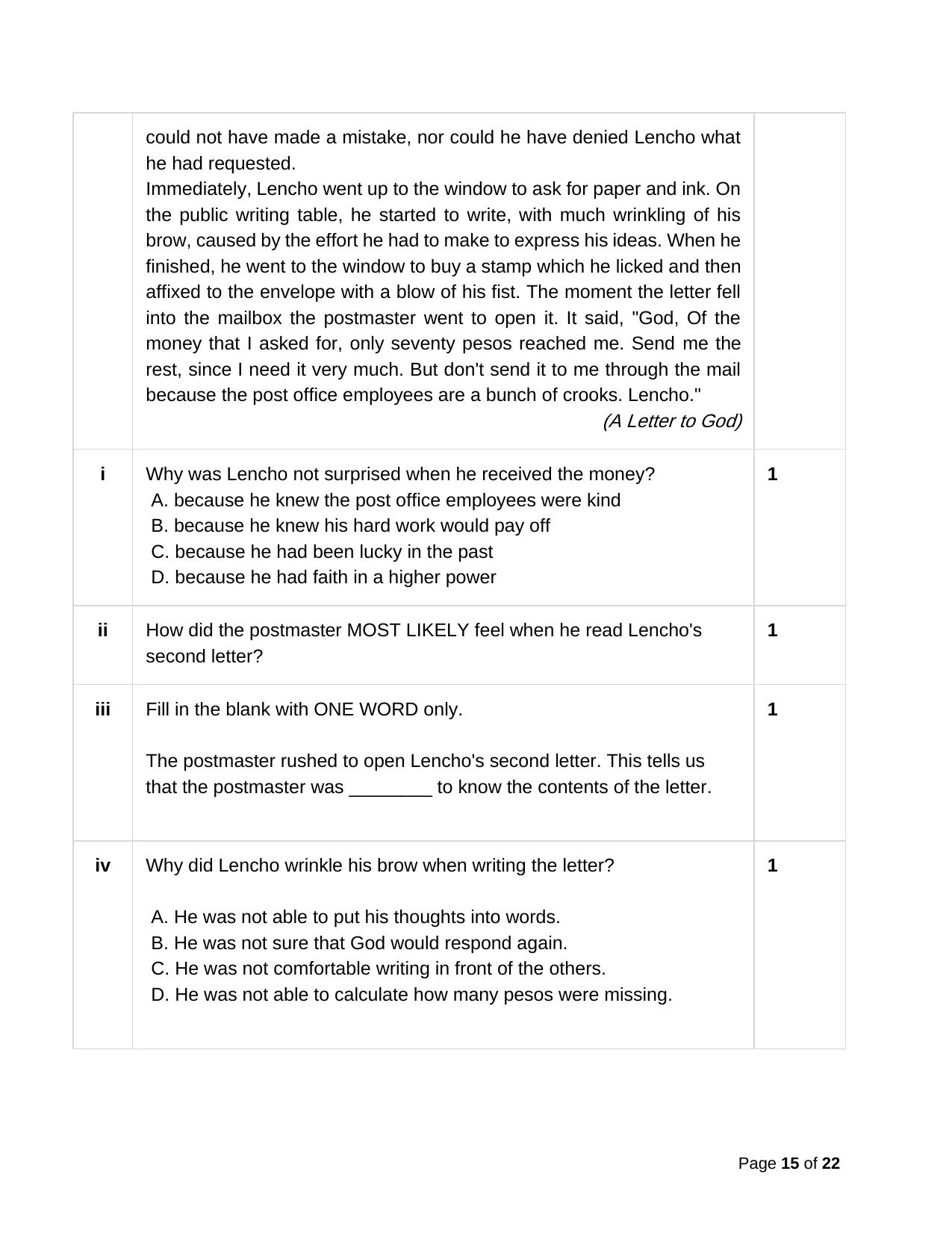 CBSE Class 10 English Practice Questions 2022-23 - Page 15
