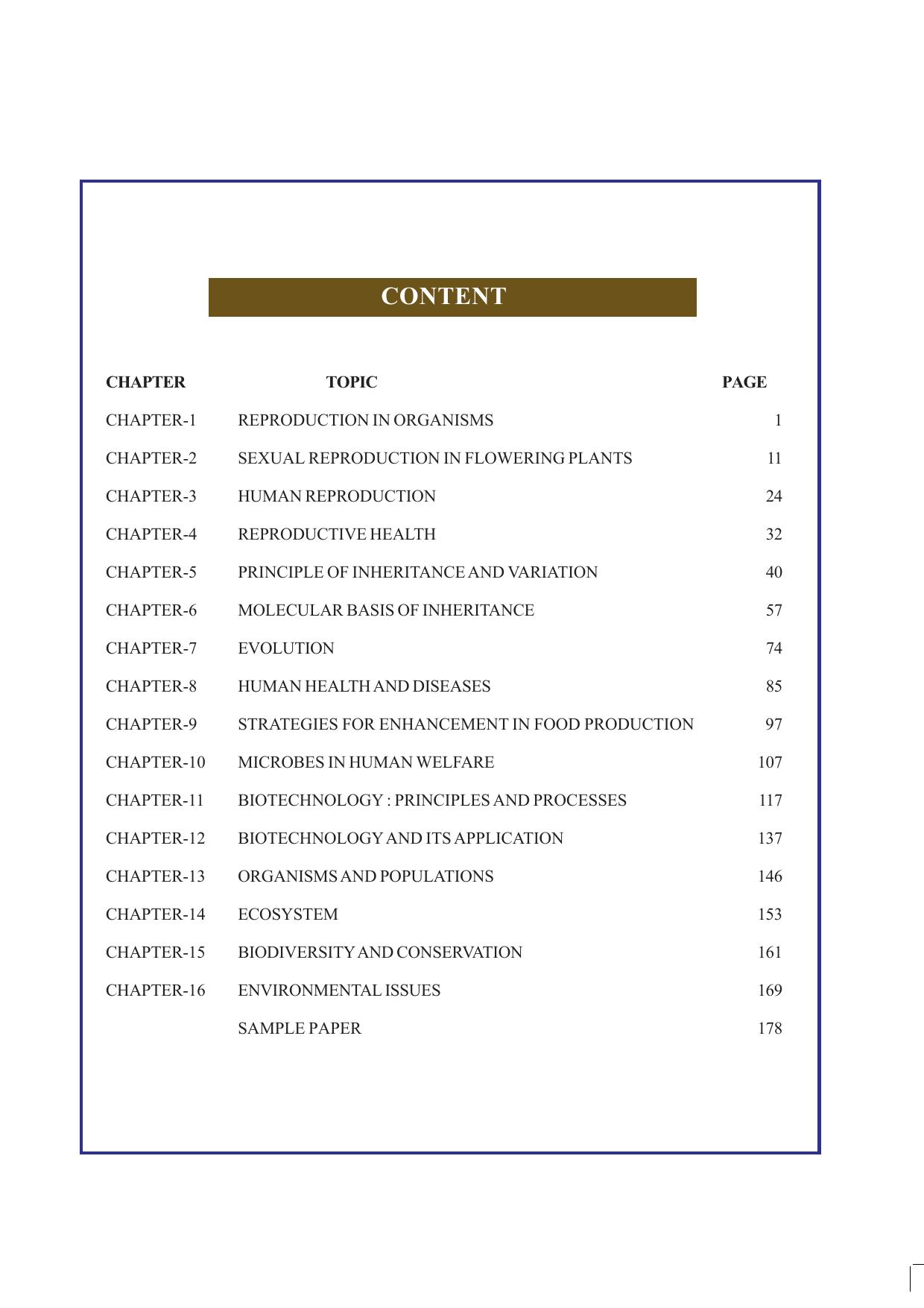 Tripura Board Class 12 Biology English Workbooks - Page 5