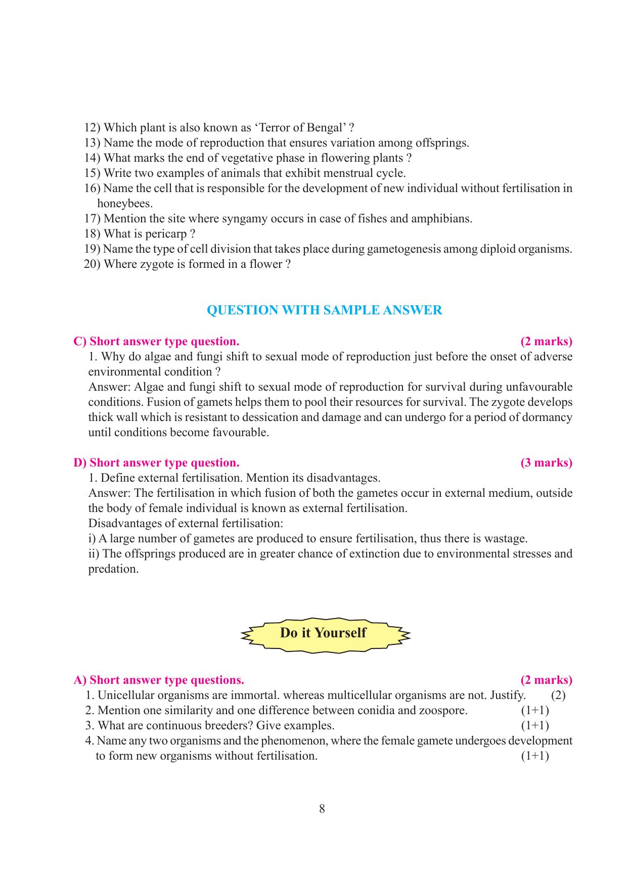 Tripura Board Class 12 Biology English Workbooks - Page 14