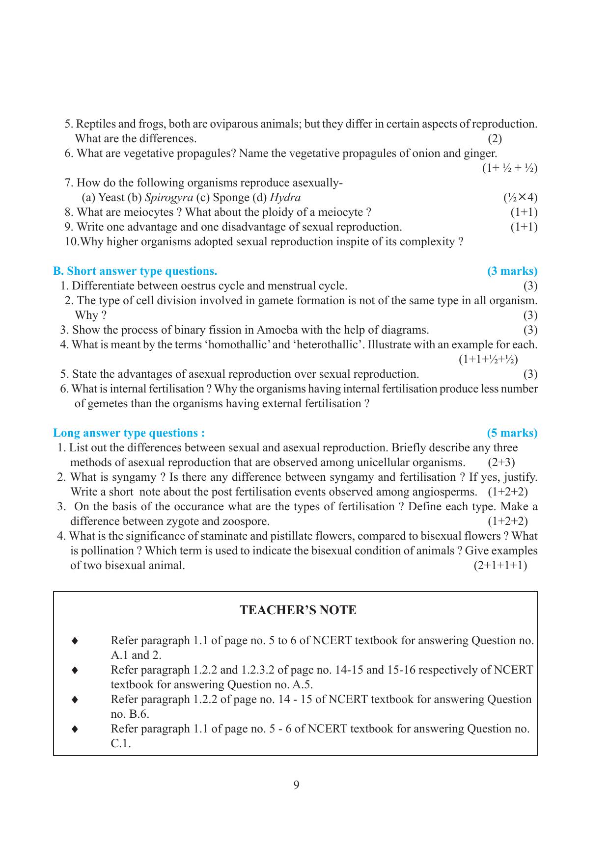 Tripura Board Class 12 Biology English Workbooks - Page 15