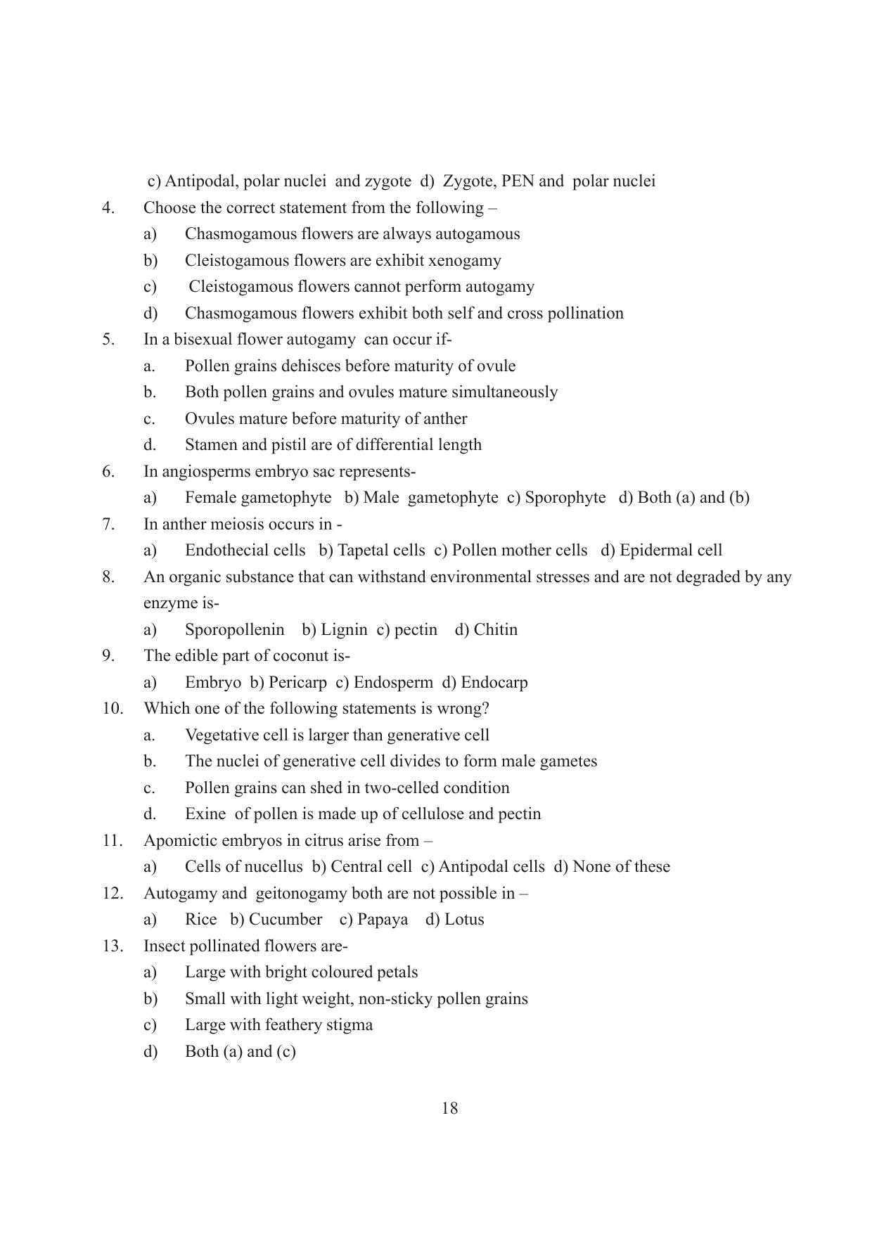 Tripura Board Class 12 Biology English Workbooks - Page 24