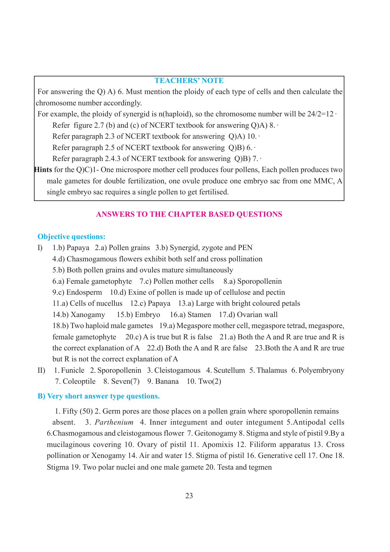 Tripura Board Class 12 Biology English Workbooks - Page 29