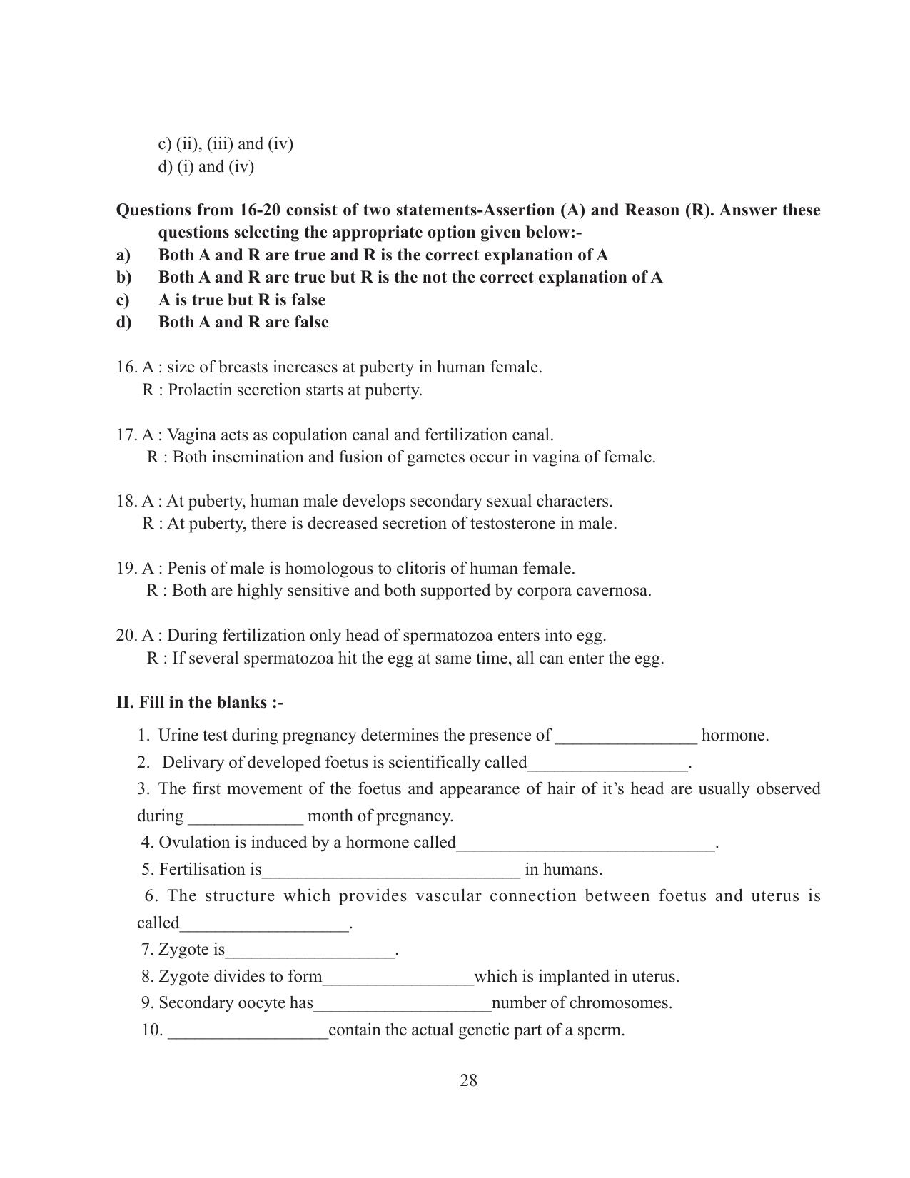 Tripura Board Class 12 Biology English Workbooks - Page 34