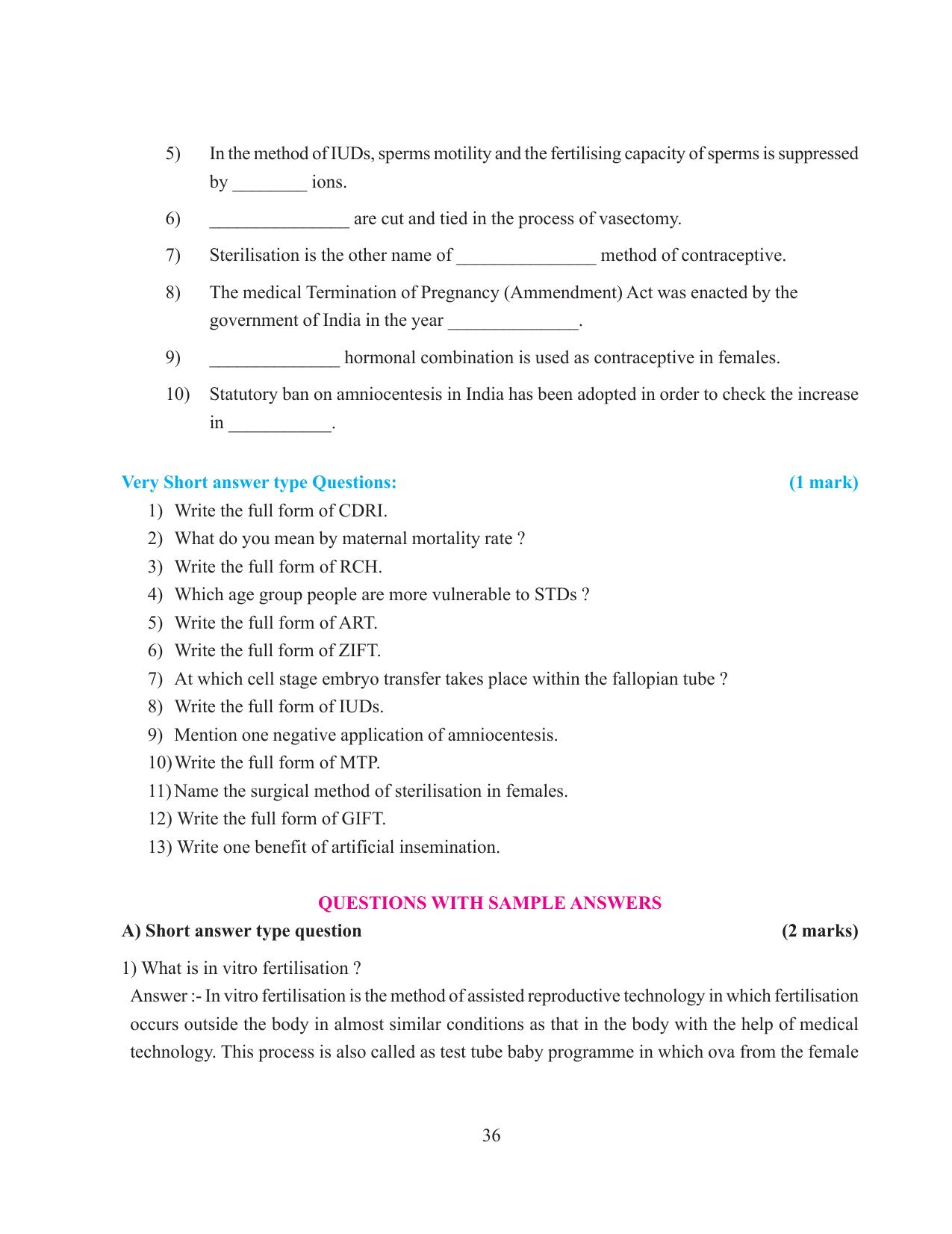 Tripura Board Class 12 Biology English Workbooks - Page 42