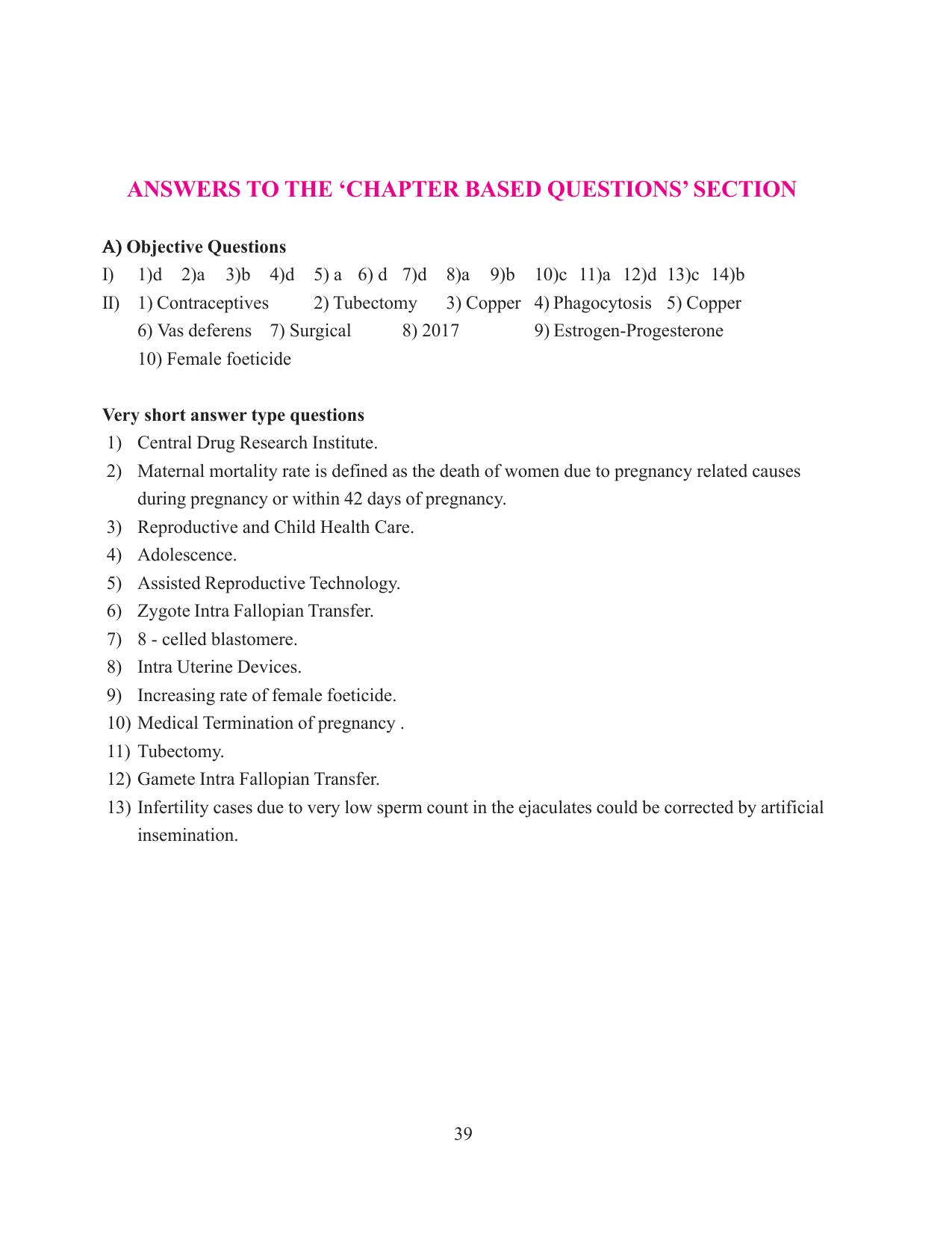 Tripura Board Class 12 Biology English Workbooks - Page 45