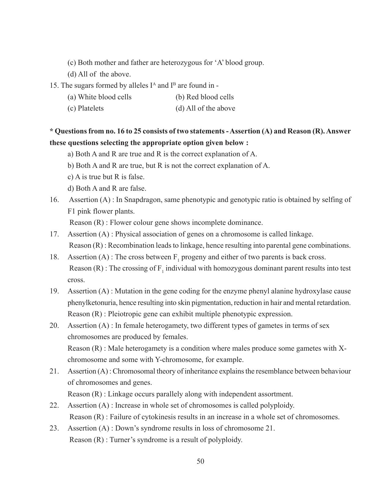 Tripura Board Class 12 Biology English Workbooks - Page 56