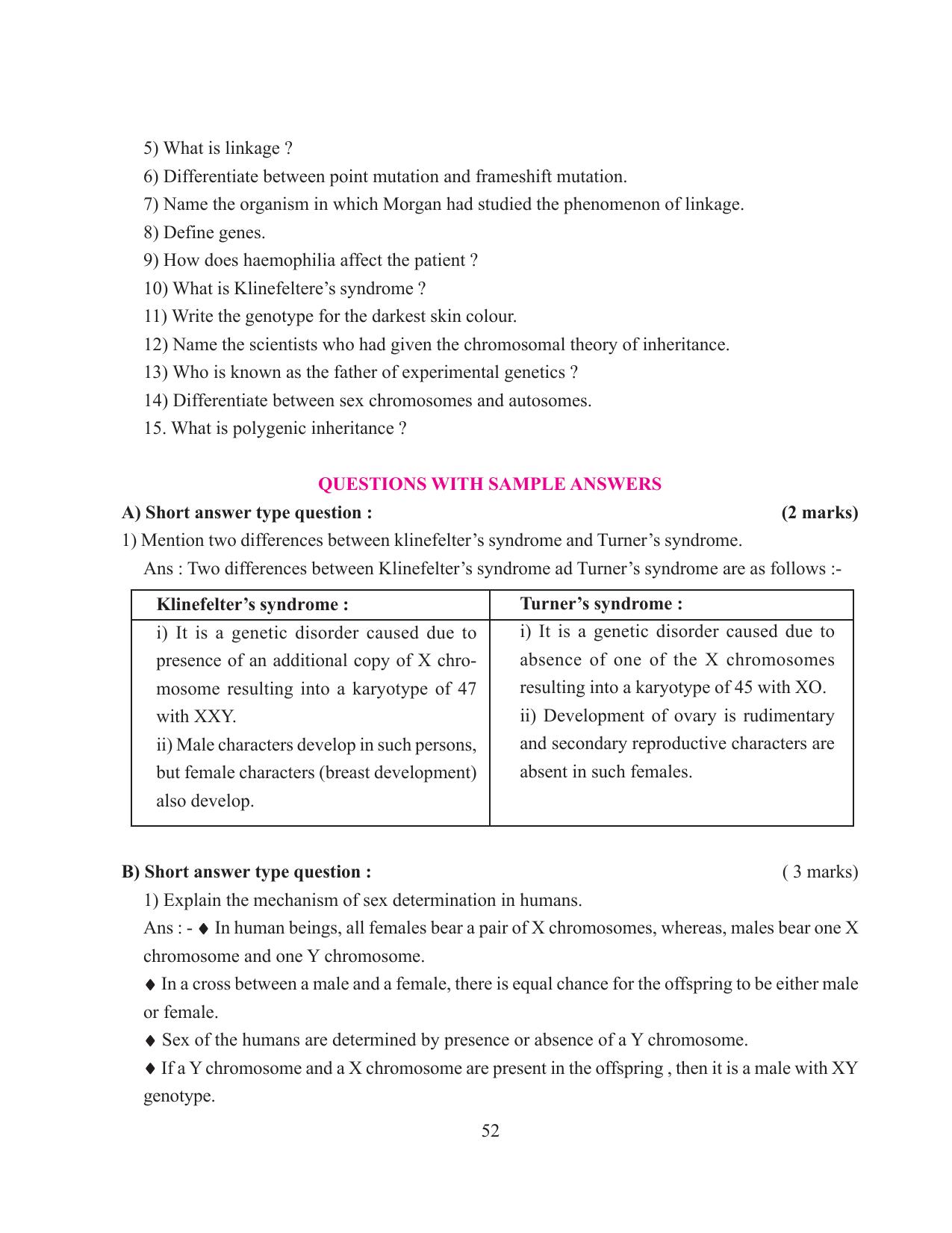 Tripura Board Class 12 Biology English Workbooks - Page 58