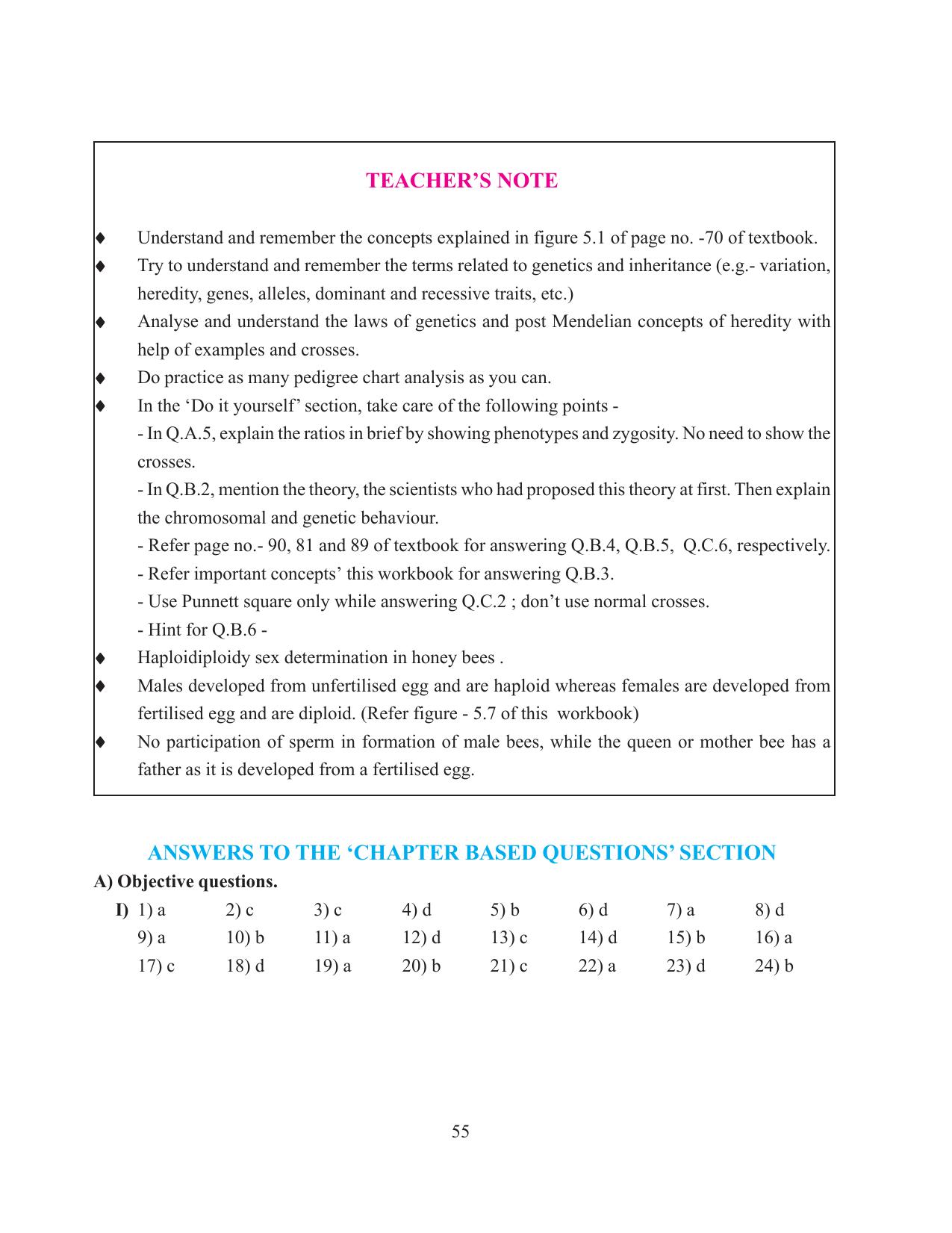 Tripura Board Class 12 Biology English Workbooks - Page 61