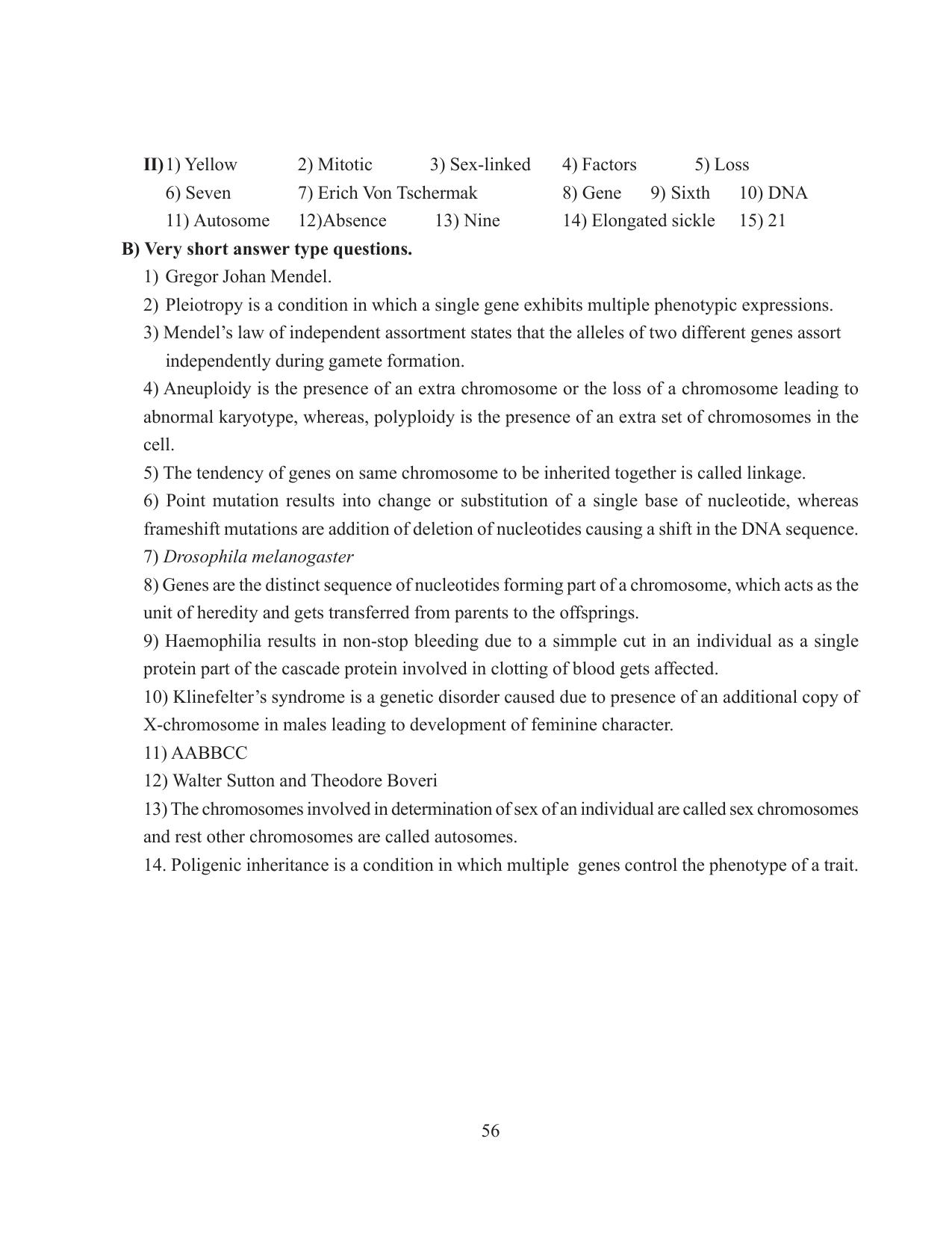 Tripura Board Class 12 Biology English Workbooks - Page 62