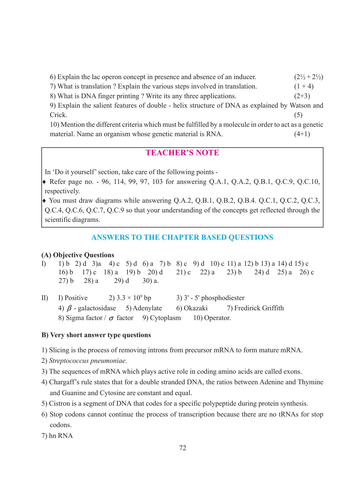 Tripura Board Class 12 Biology English Workbooks - Page 78
