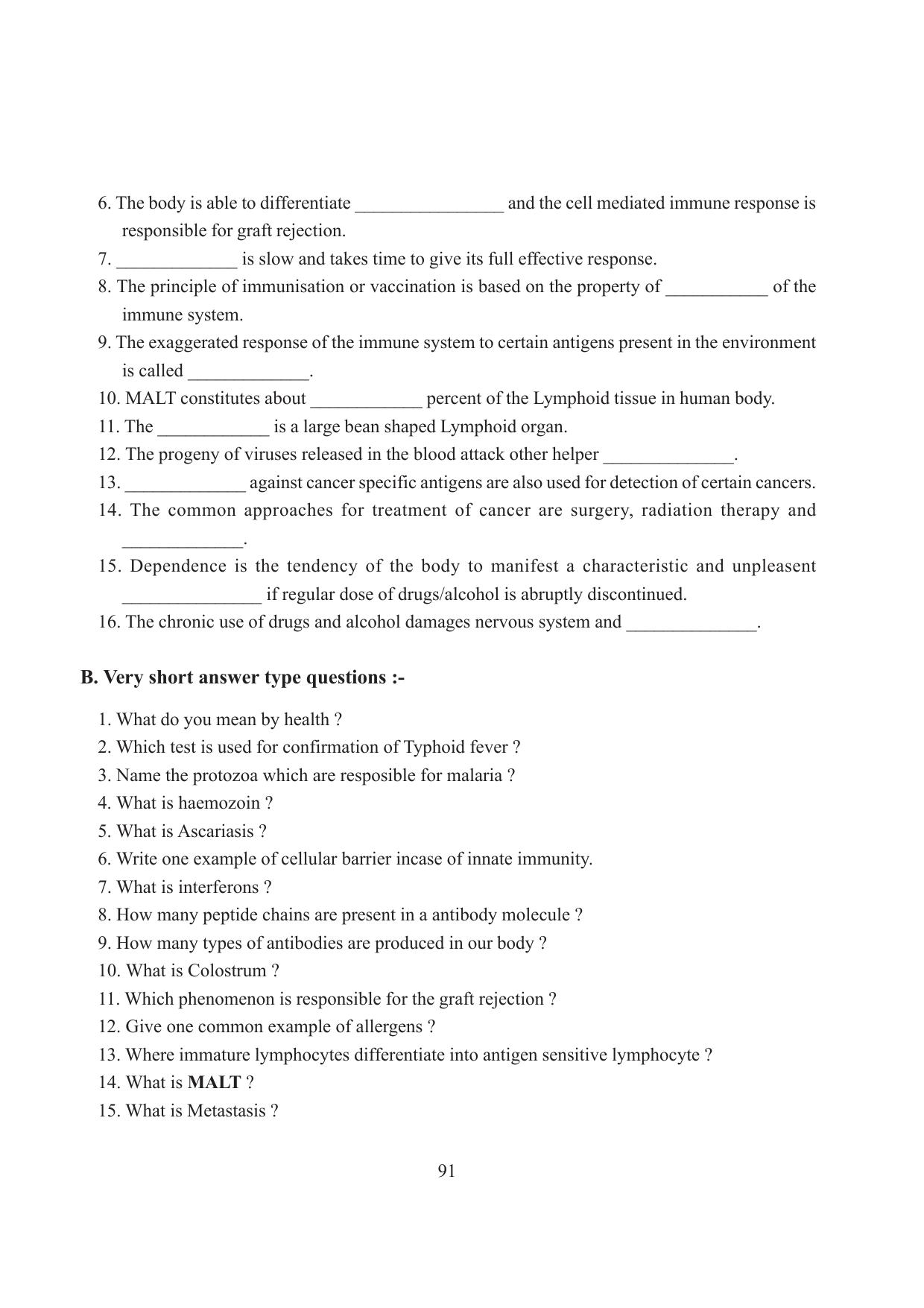 Tripura Board Class 12 Biology English Workbooks - Page 97