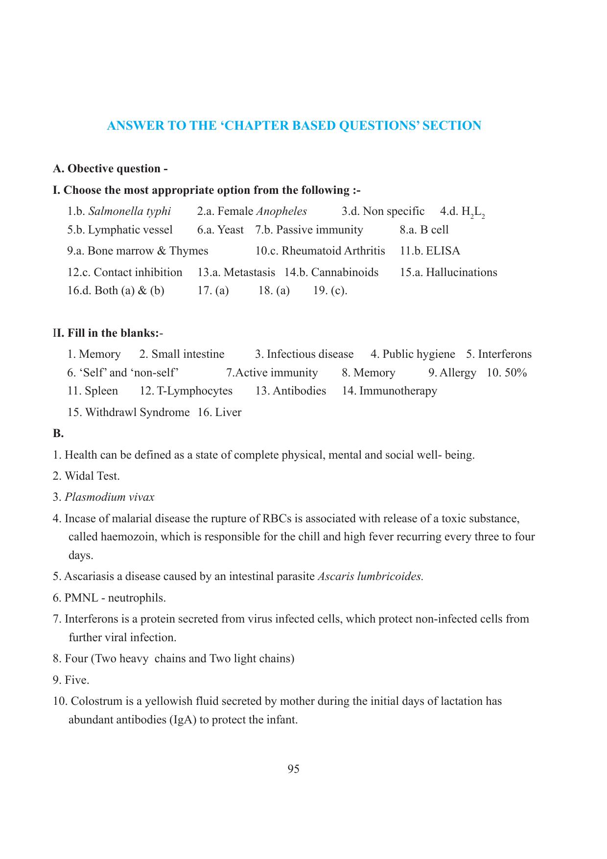 Tripura Board Class 12 Biology English Workbooks - Page 101