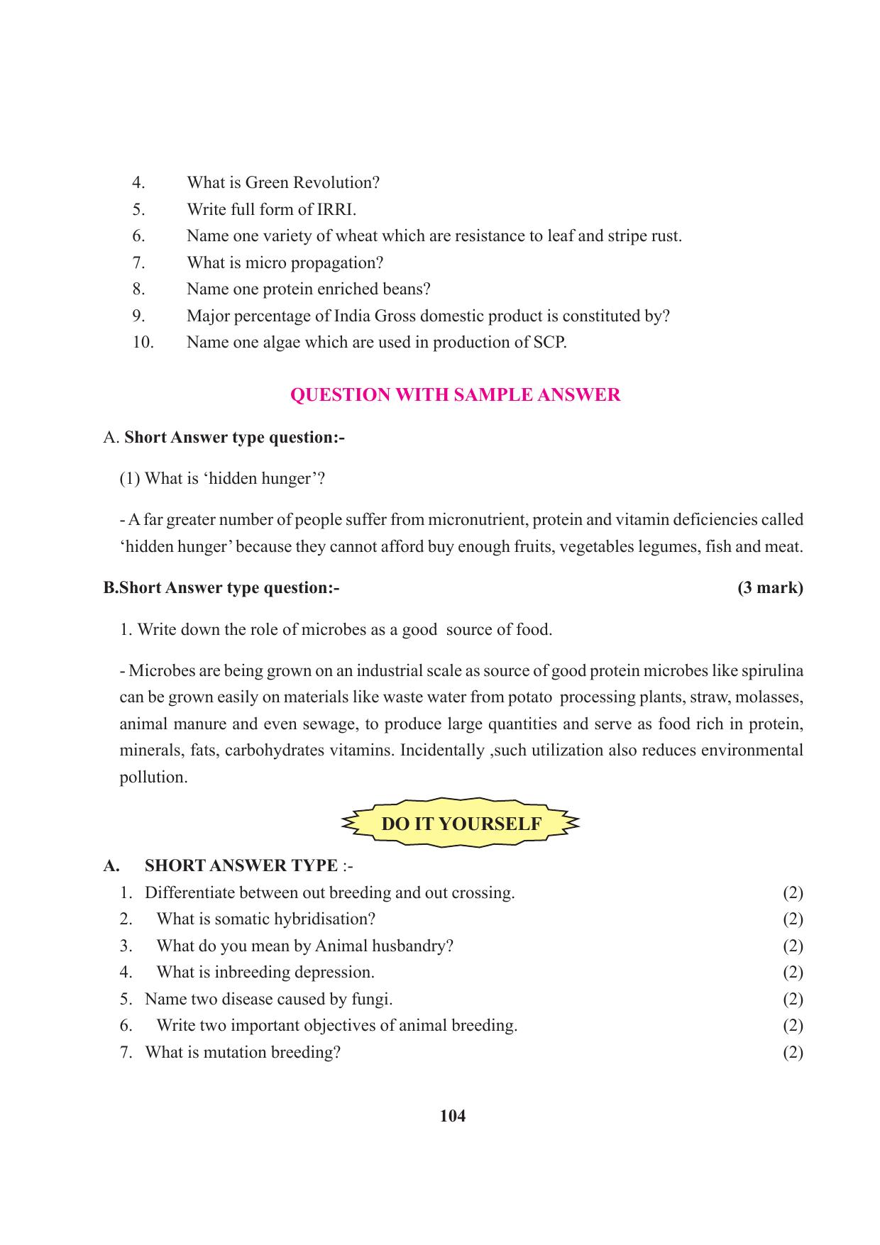 Tripura Board Class 12 Biology English Workbooks - Page 110