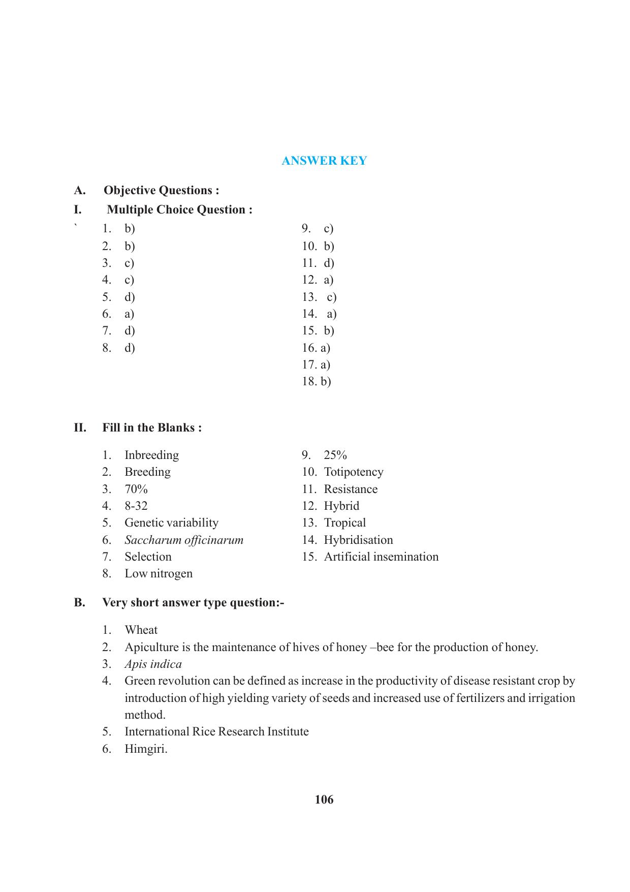 Tripura Board Class 12 Biology English Workbooks - Page 112