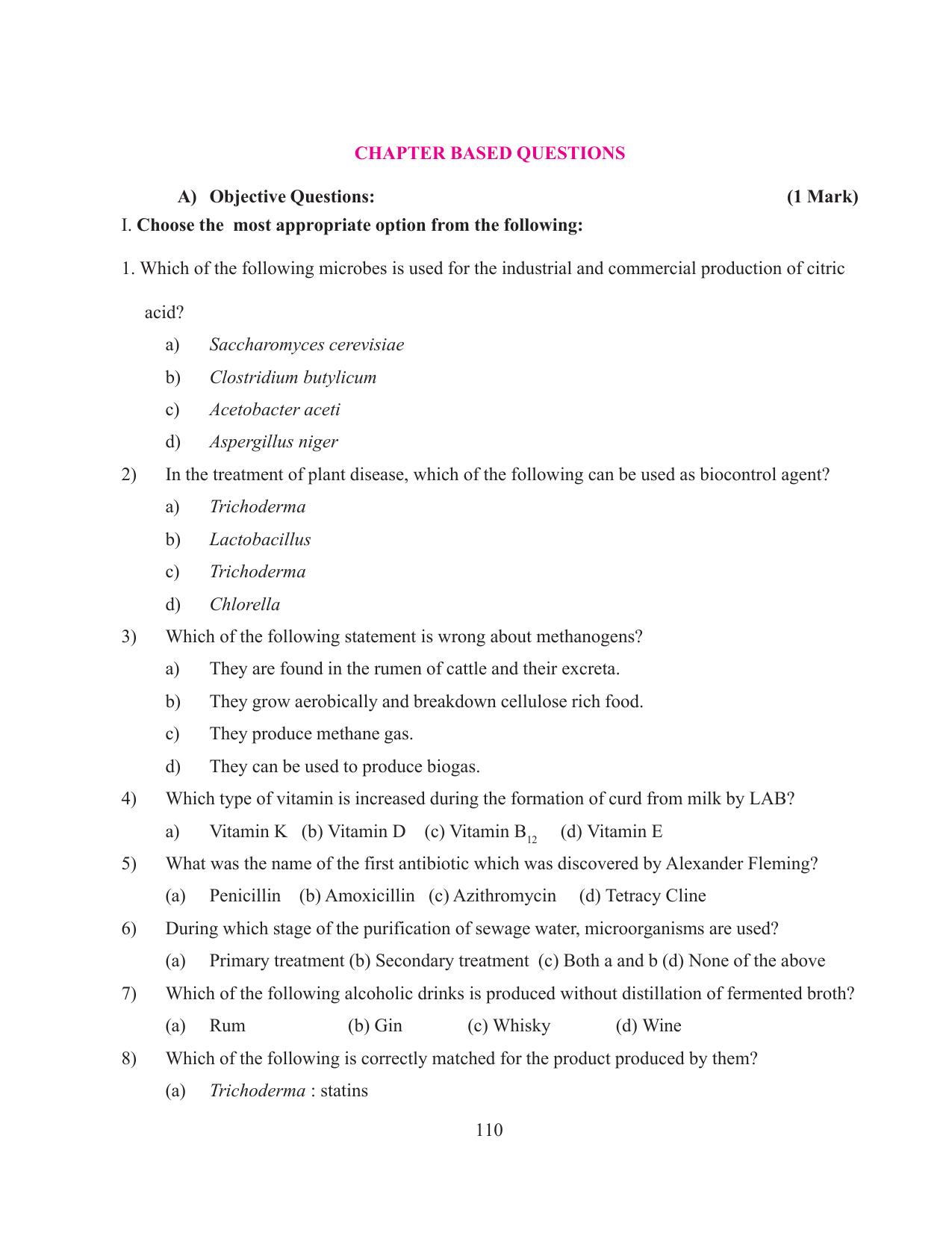 Tripura Board Class 12 Biology English Workbooks - Page 116