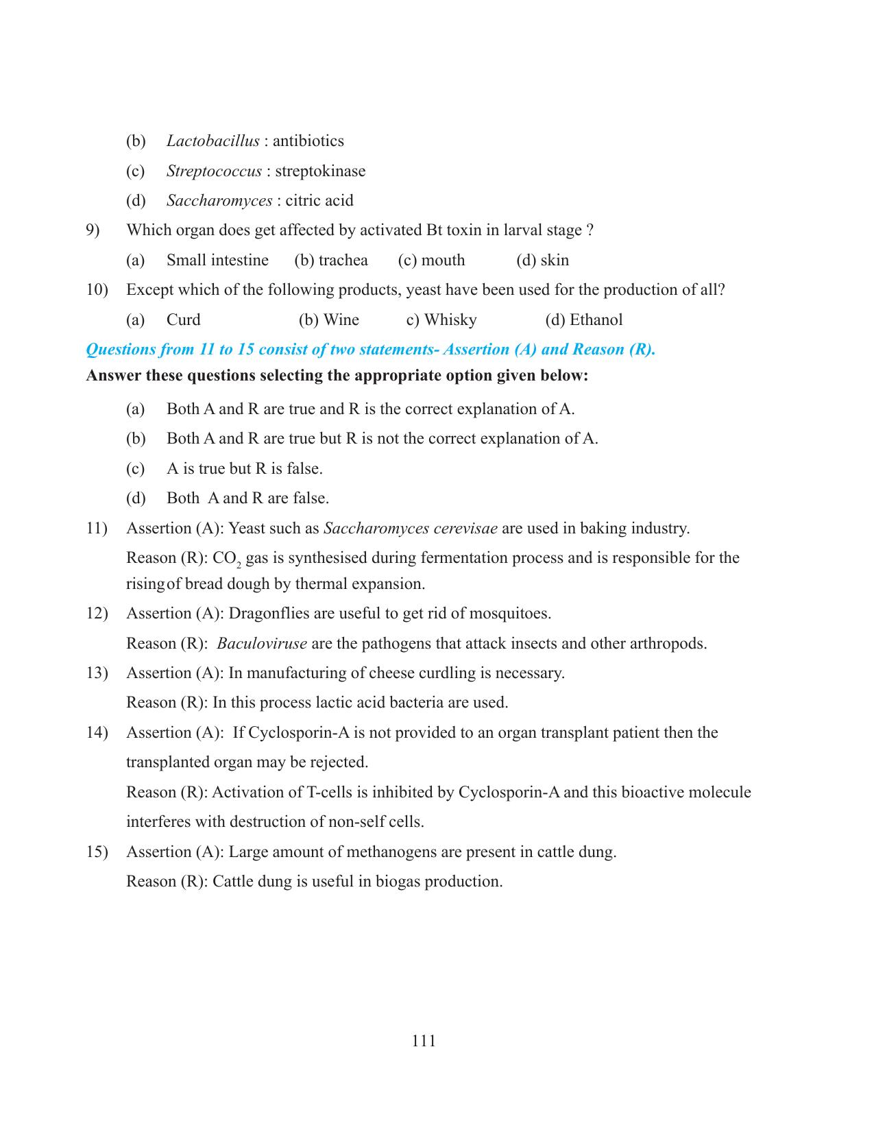 Tripura Board Class 12 Biology English Workbooks - Page 117
