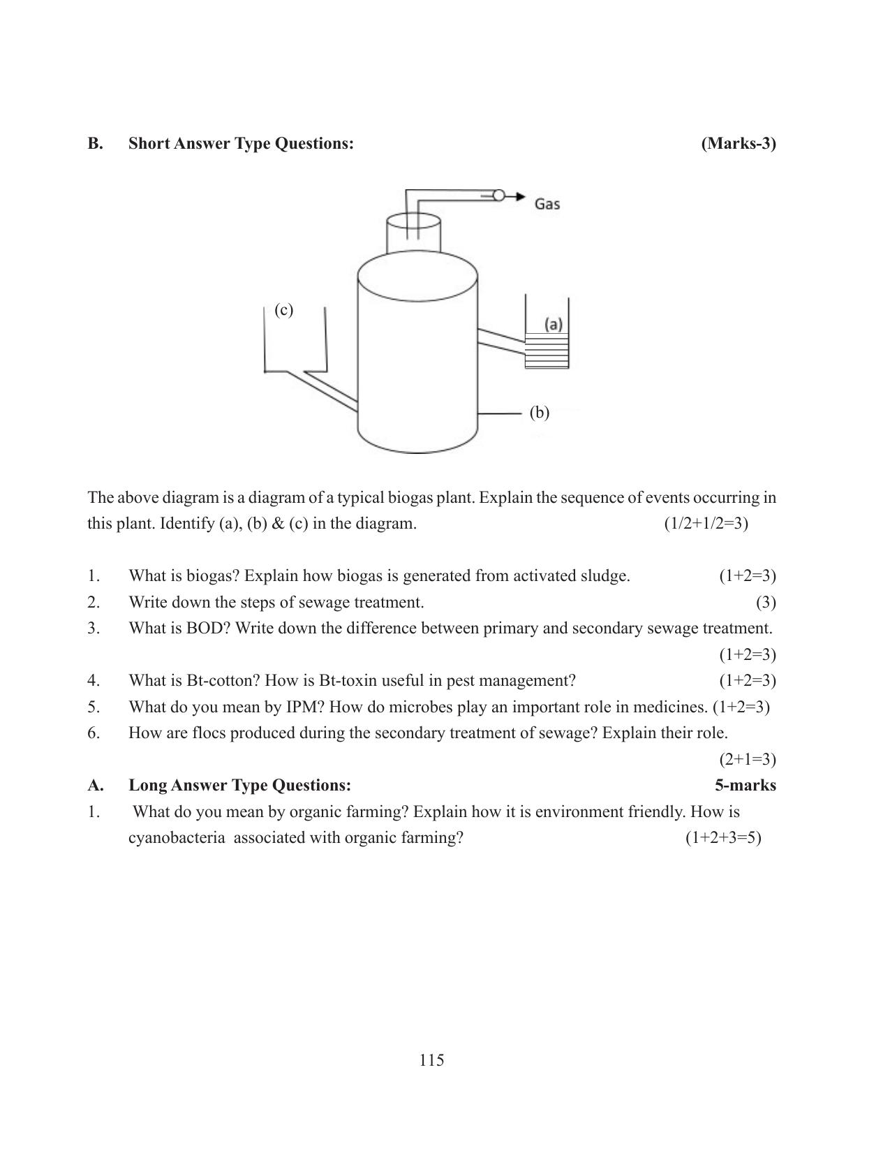 Tripura Board Class 12 Biology English Workbooks - Page 121