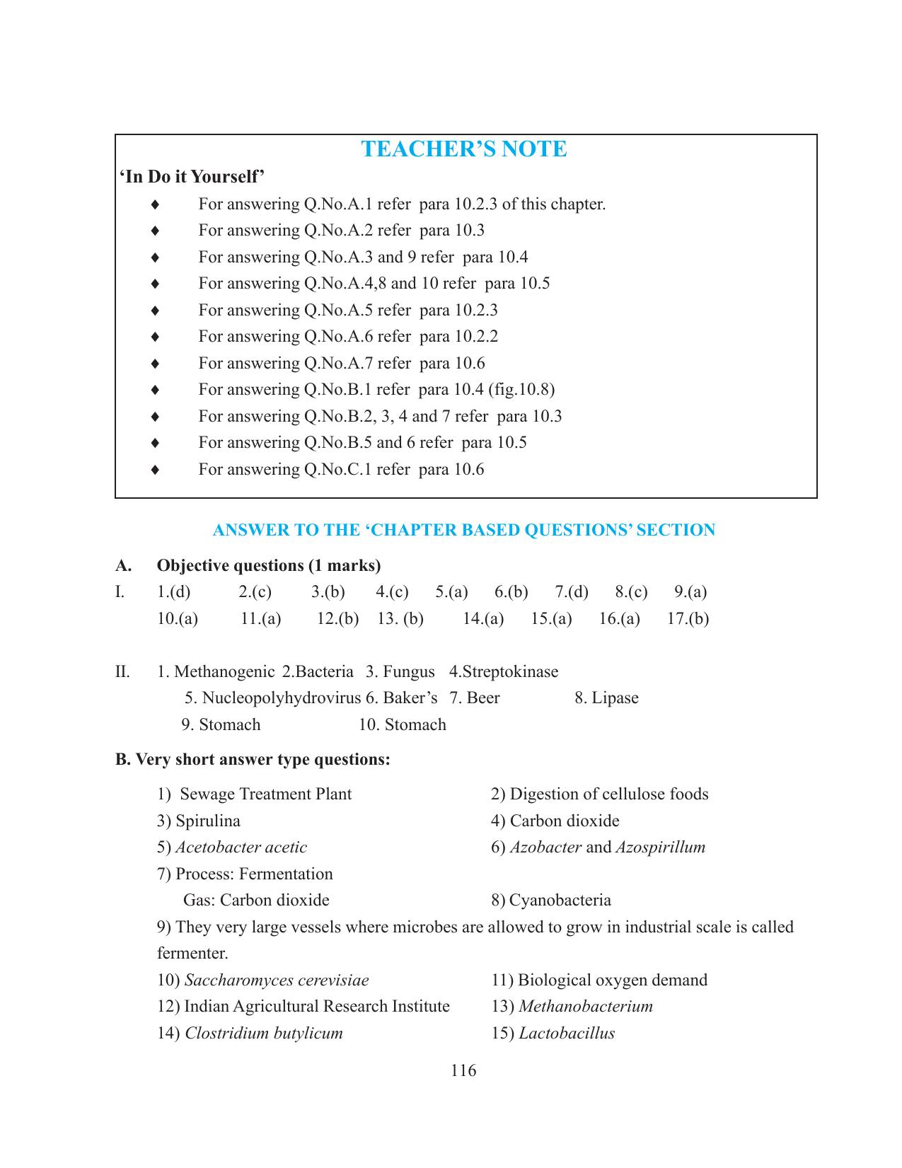 Tripura Board Class 12 Biology English Workbooks - Page 122