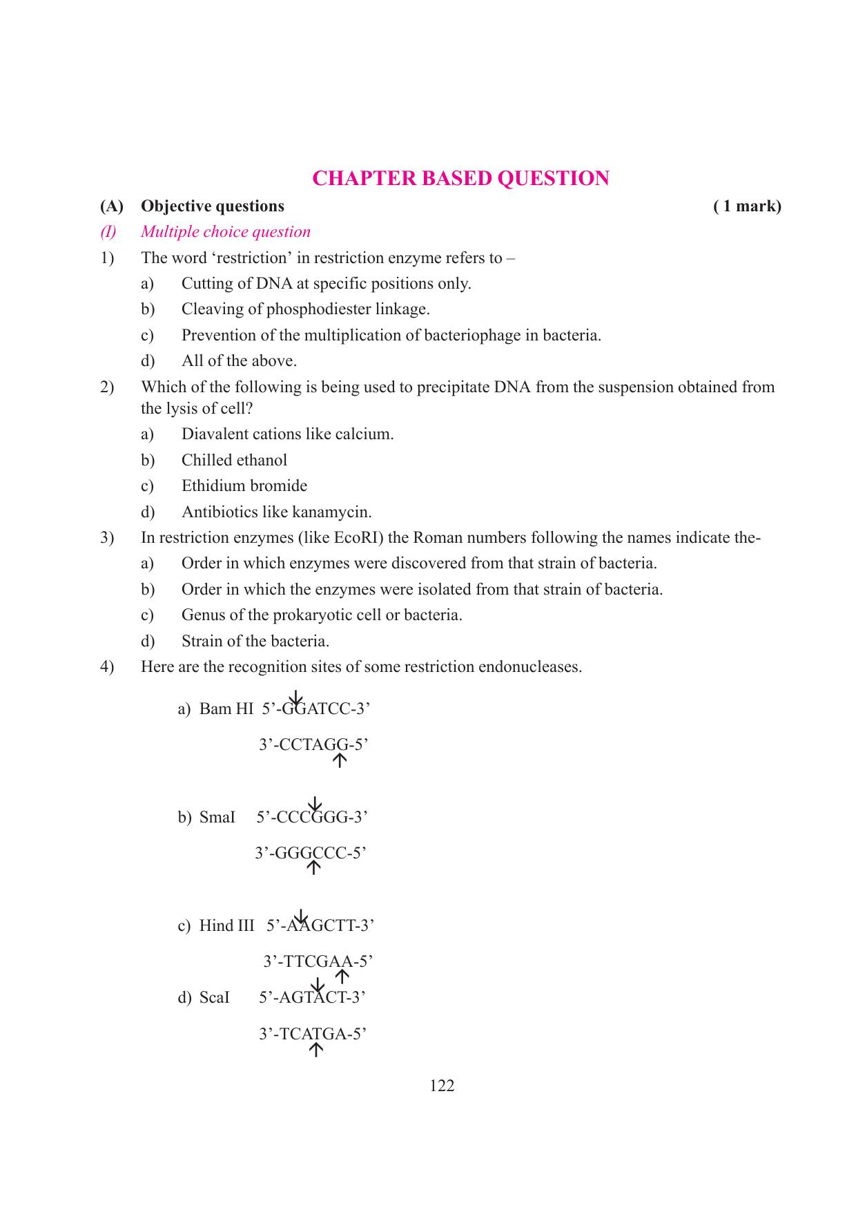 Tripura Board Class 12 Biology English Workbooks - Page 128