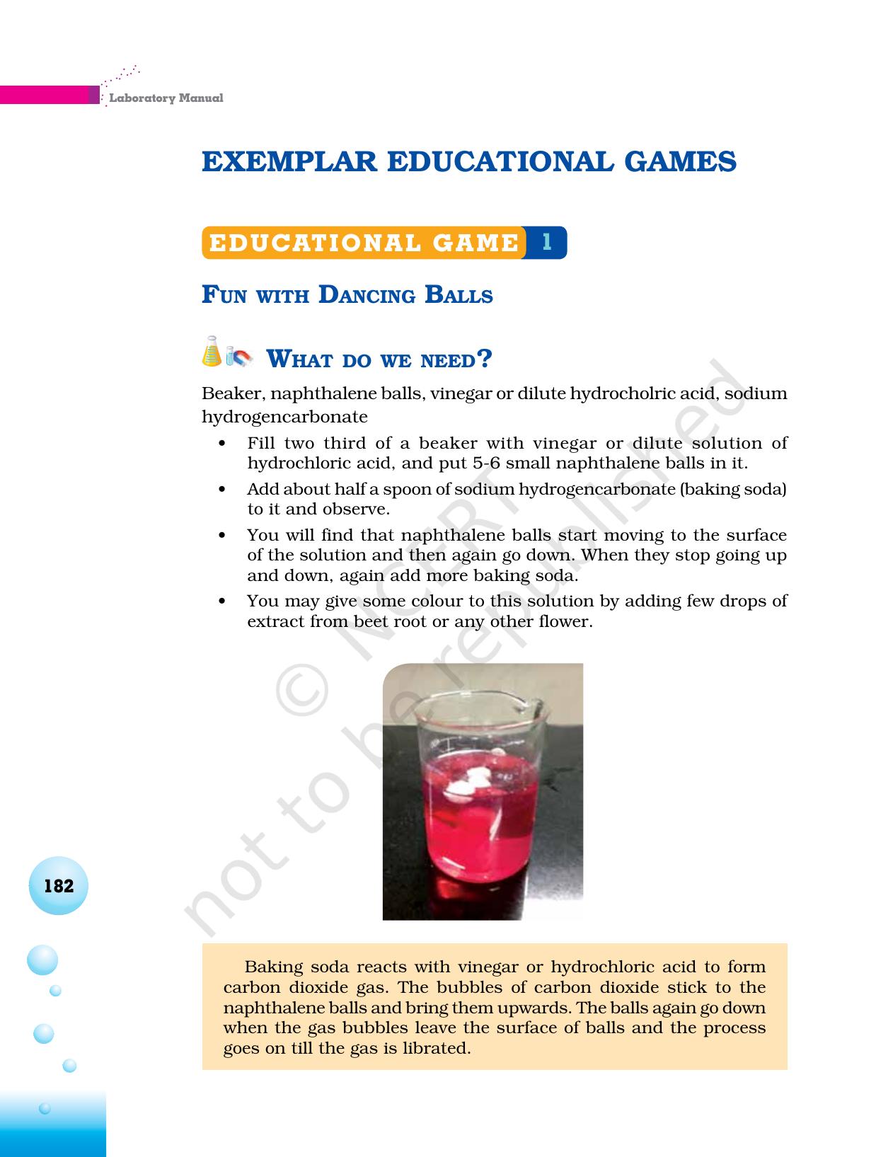 NCERT Laboratory Manuals for Class VI to VIII Science - Exemplar Educational Games - Page 1