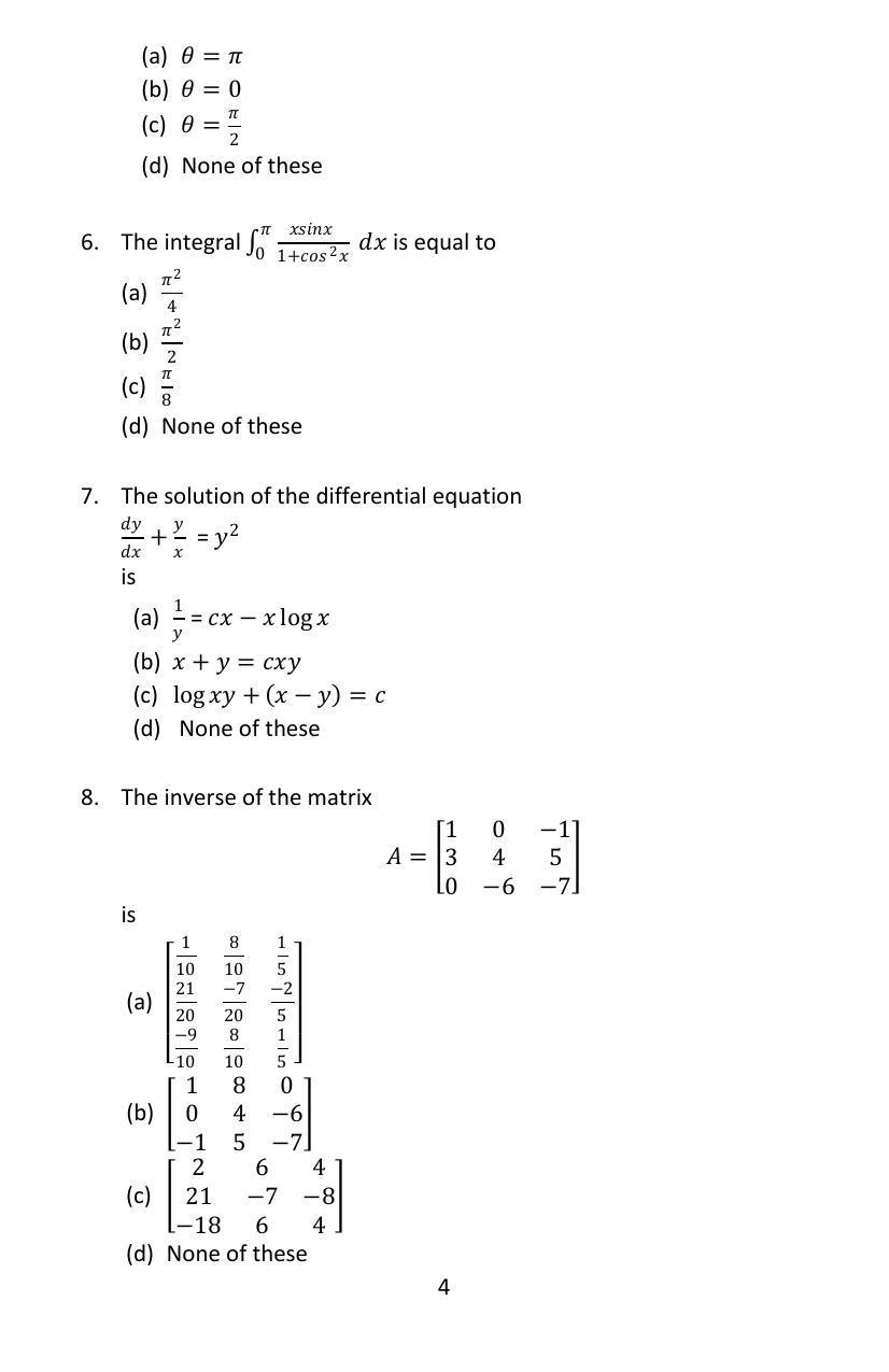ISI Admission Test JRF in Geology GEA 2016 Sample Paper - Page 2