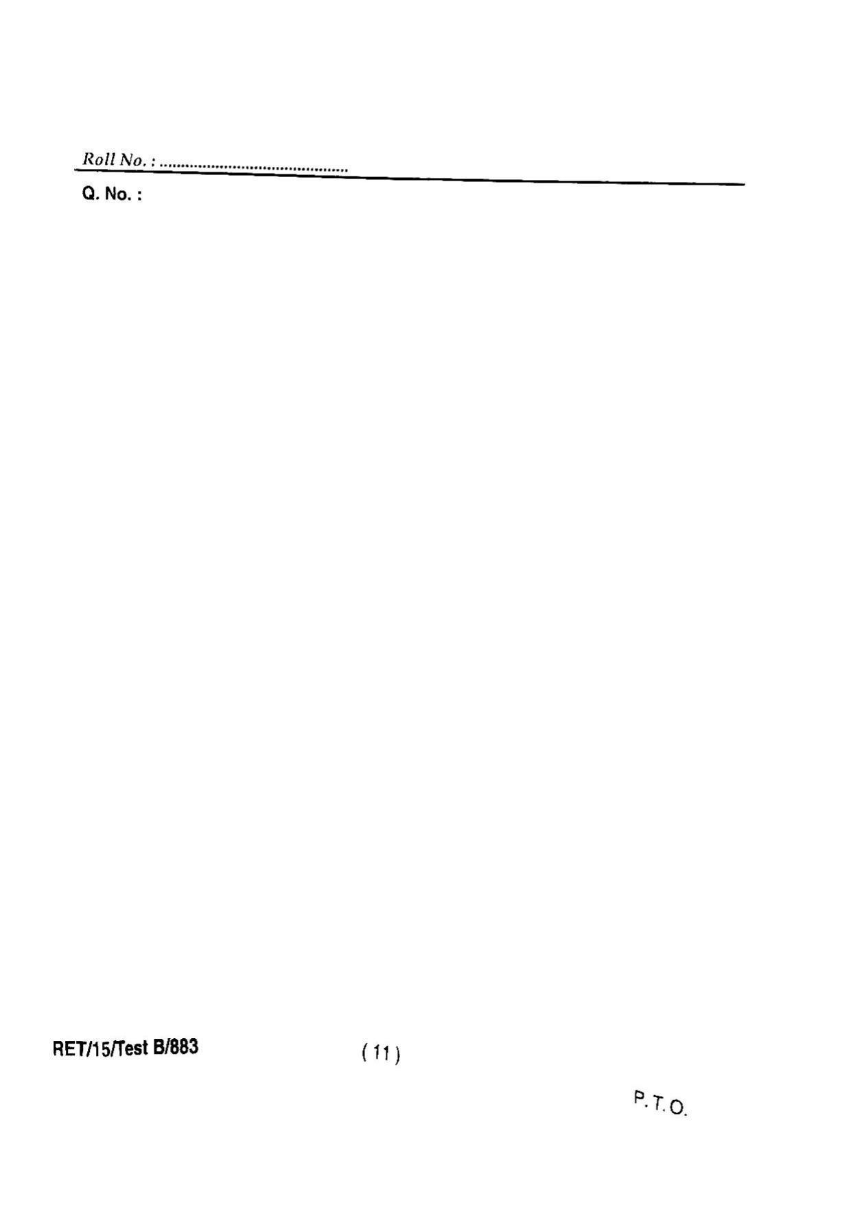 BHU RET GEOLOGY 2015 Question Paper - Page 13