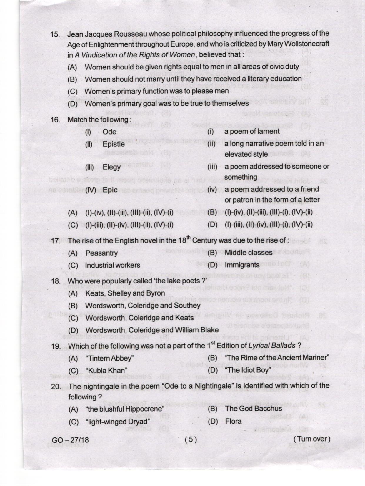 Odisha CPET 2024 ENGLISH Question Paper - Page 5