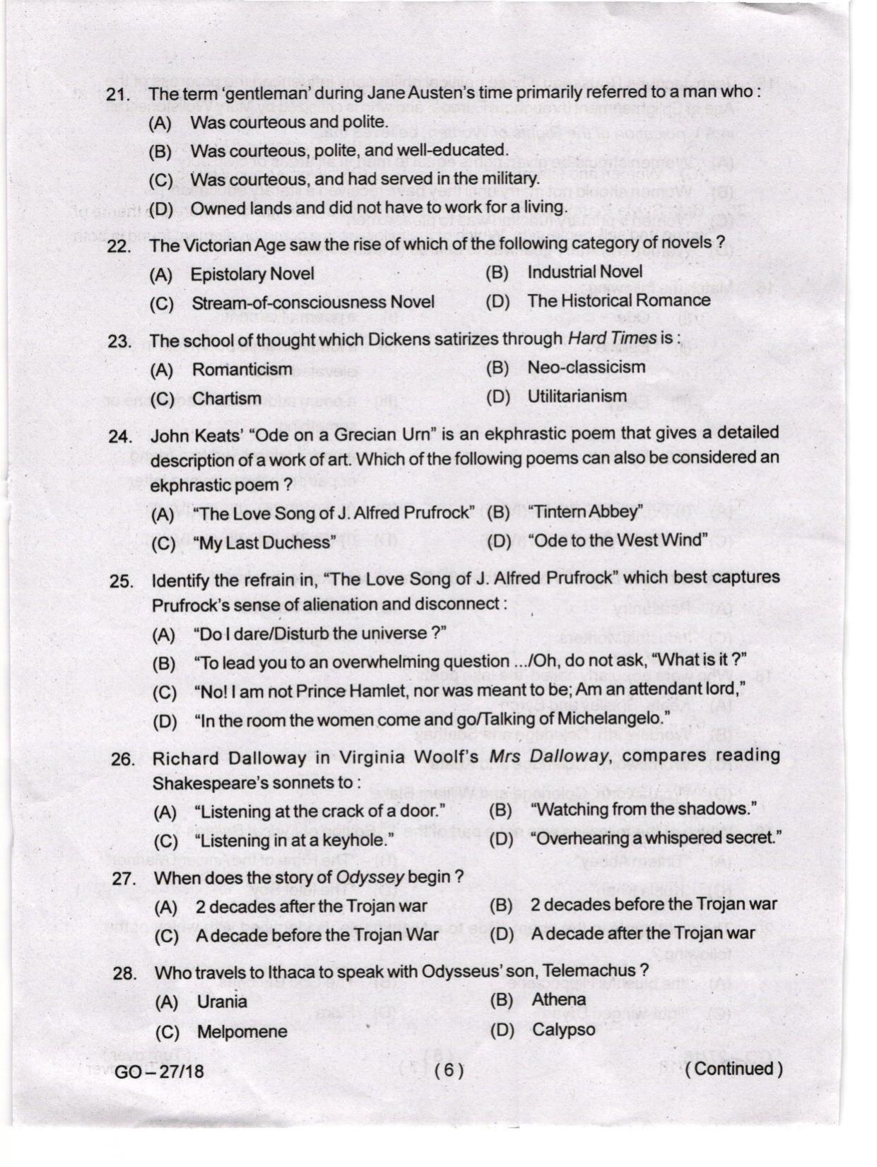 Odisha CPET 2024 ENGLISH Question Paper - Page 6