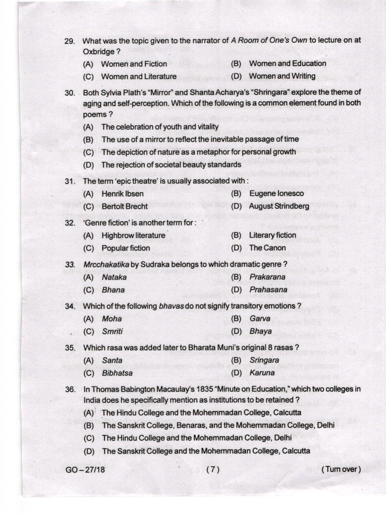 Odisha CPET 2024 ENGLISH Question Paper - Page 7