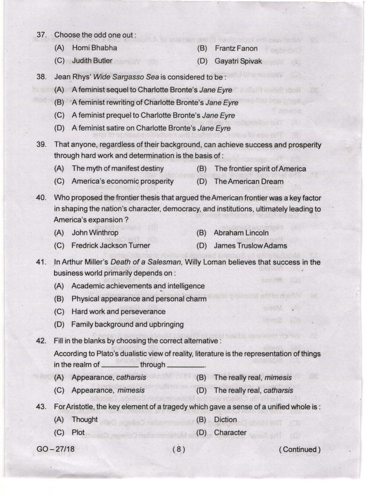 Odisha CPET 2024 ENGLISH Question Paper - Page 8