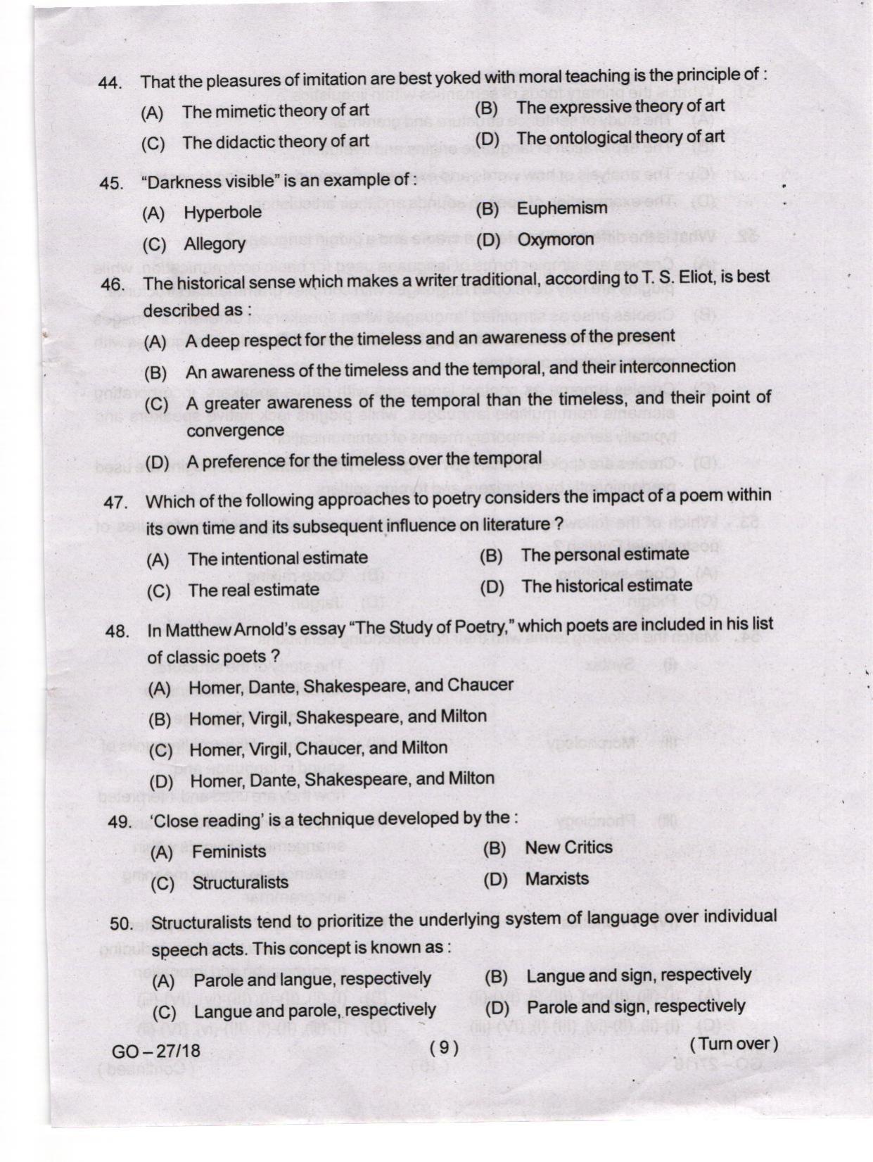 Odisha CPET 2024 ENGLISH Question Paper - Page 9