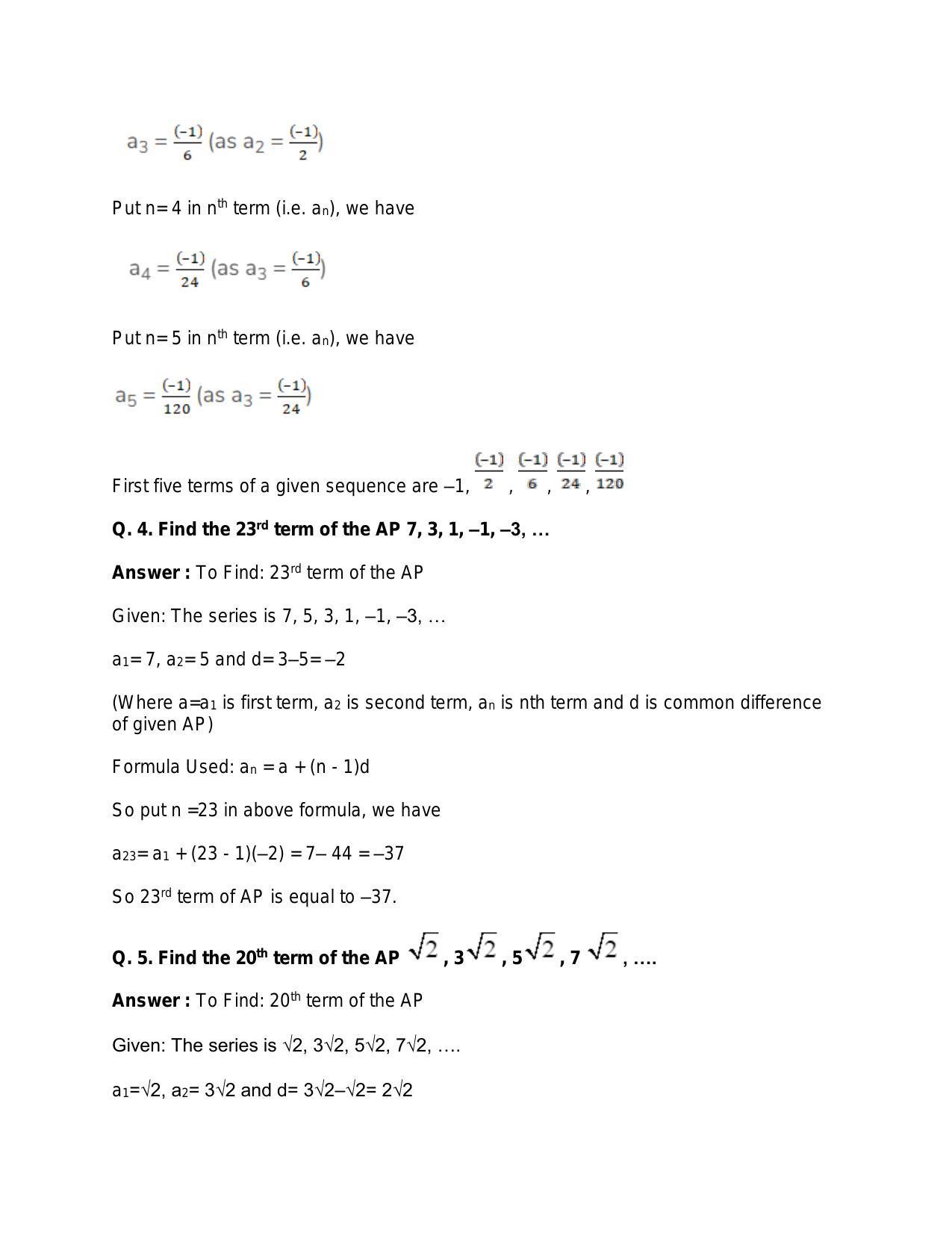 Chapter 11: Arithmetic Progression: RS Aggarwal Class 11 Solutions - Page 4