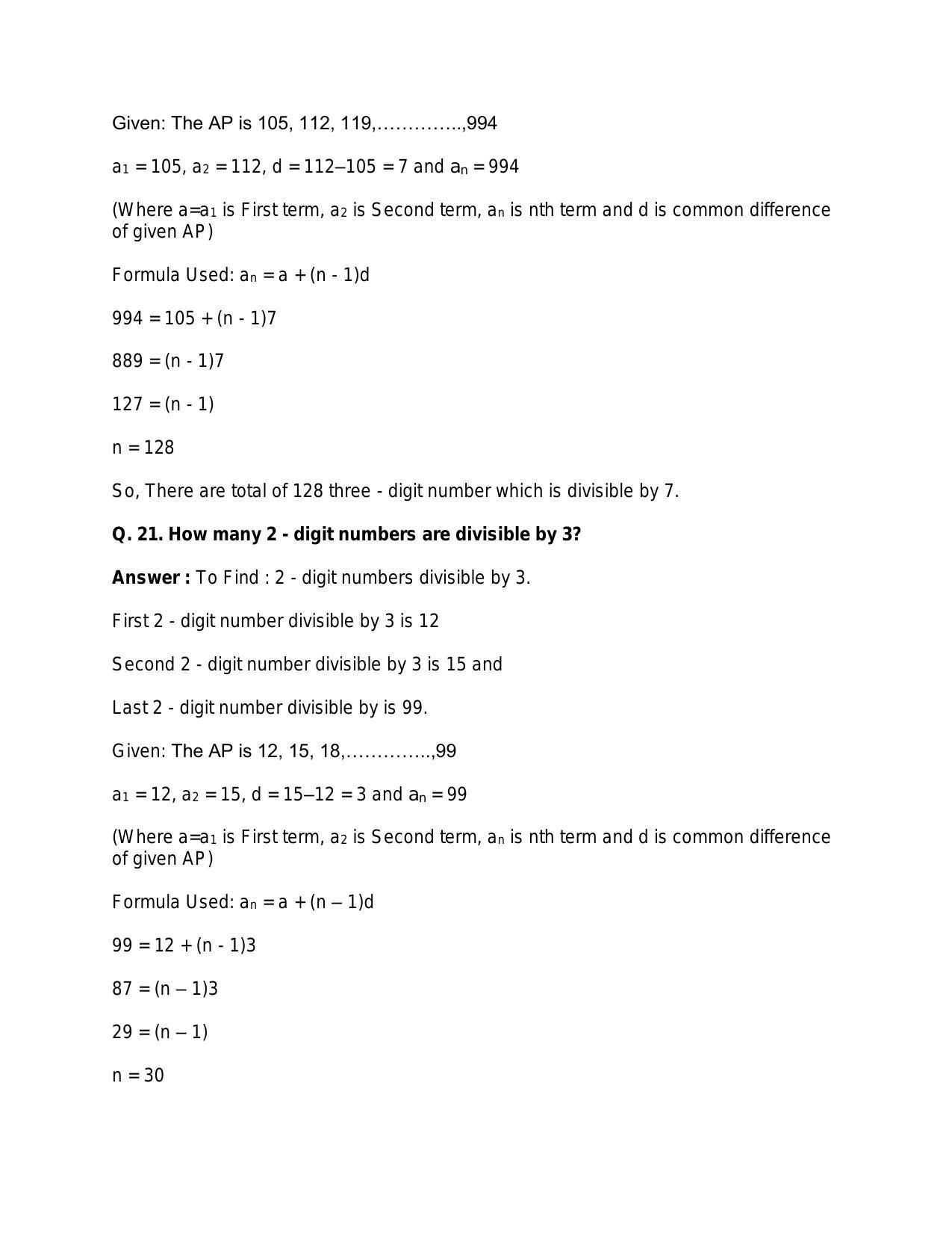 Chapter 11: Arithmetic Progression: RS Aggarwal Class 11 Solutions - Page 13