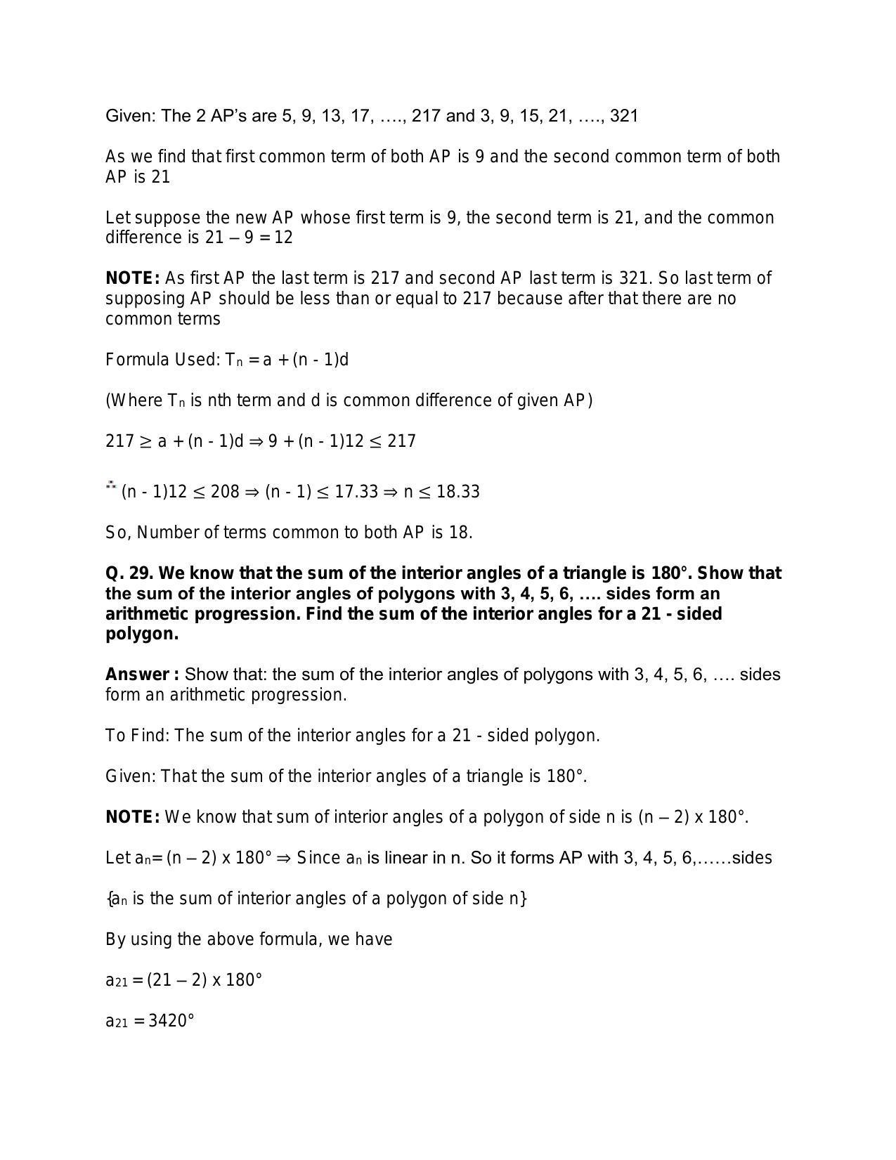 Chapter 11: Arithmetic Progression: RS Aggarwal Class 11 Solutions - Page 19