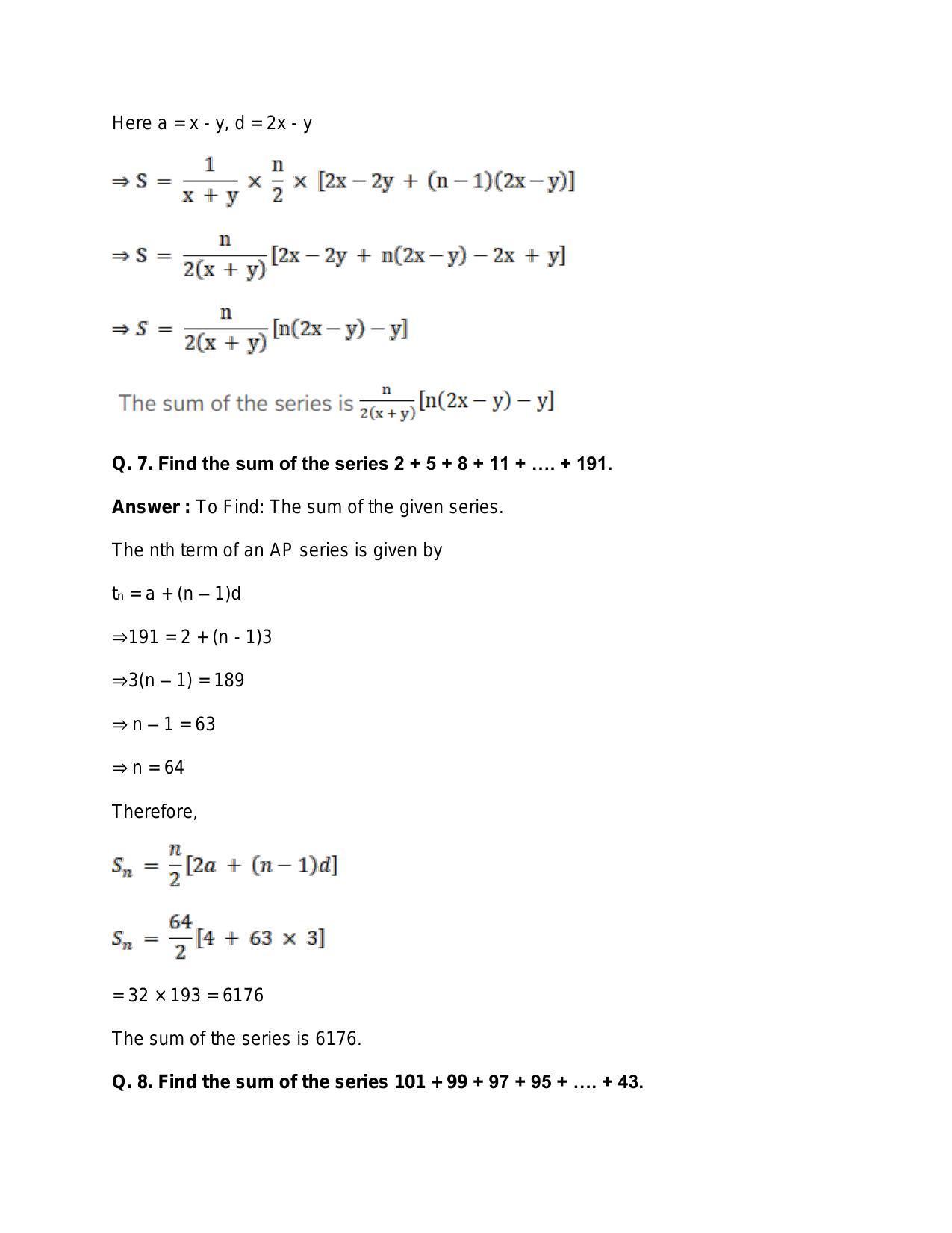 Chapter 11: Arithmetic Progression: RS Aggarwal Class 11 Solutions - Page 25