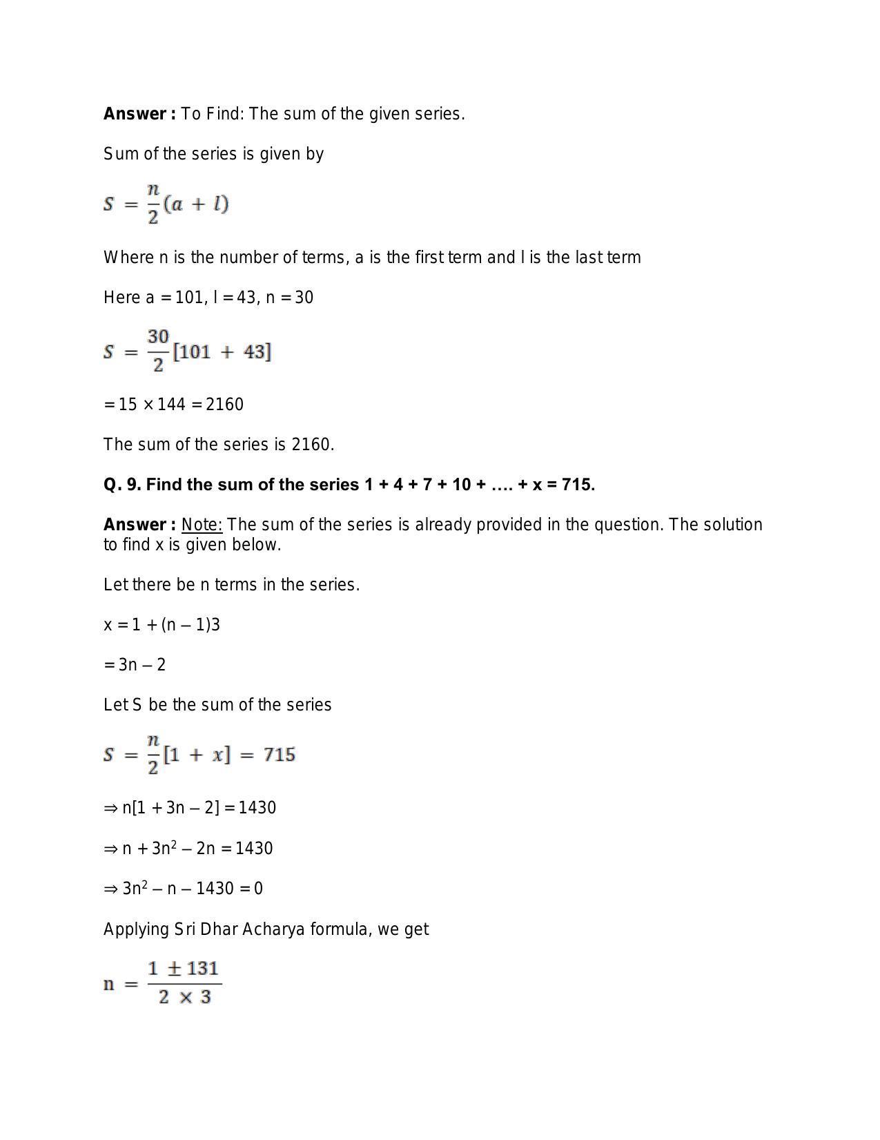 Chapter 11: Arithmetic Progression: RS Aggarwal Class 11 Solutions - Page 26