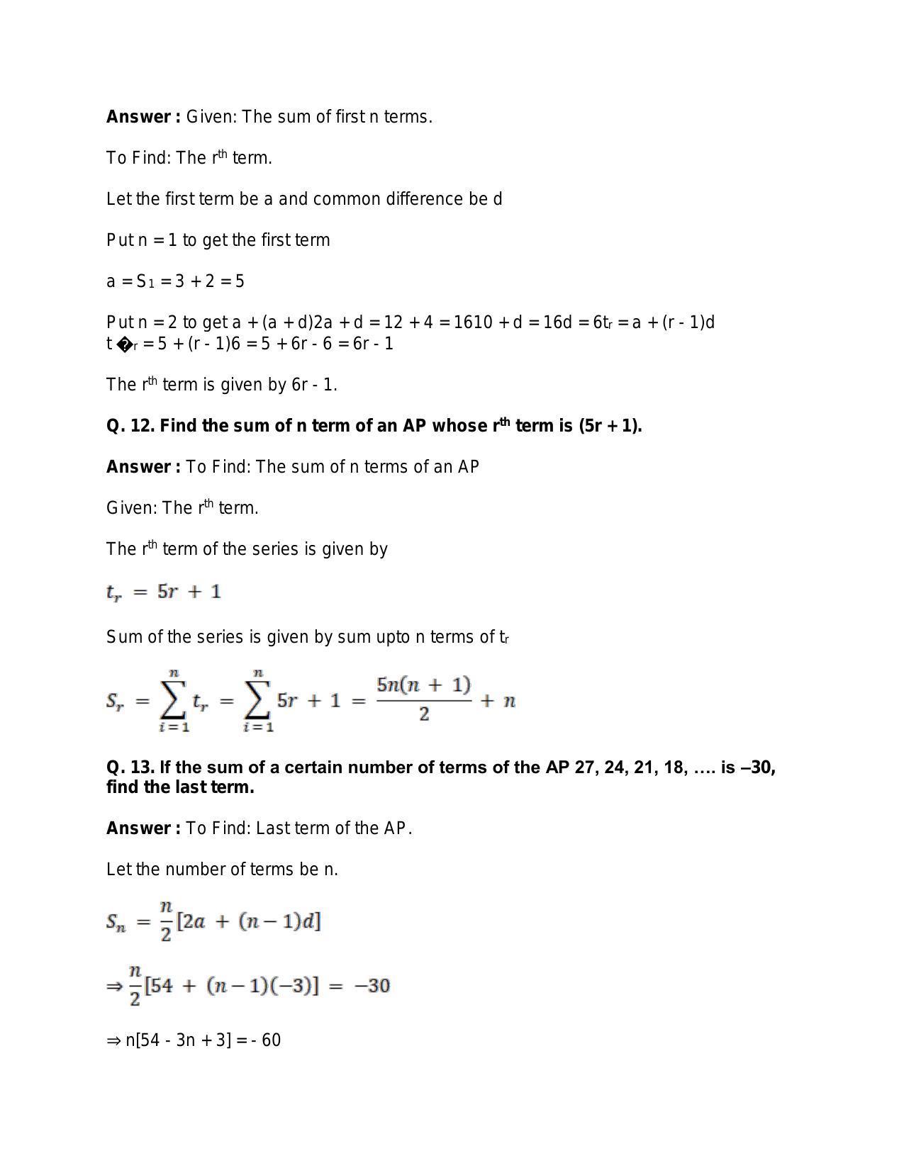Chapter 11: Arithmetic Progression: RS Aggarwal Class 11 Solutions - Page 28