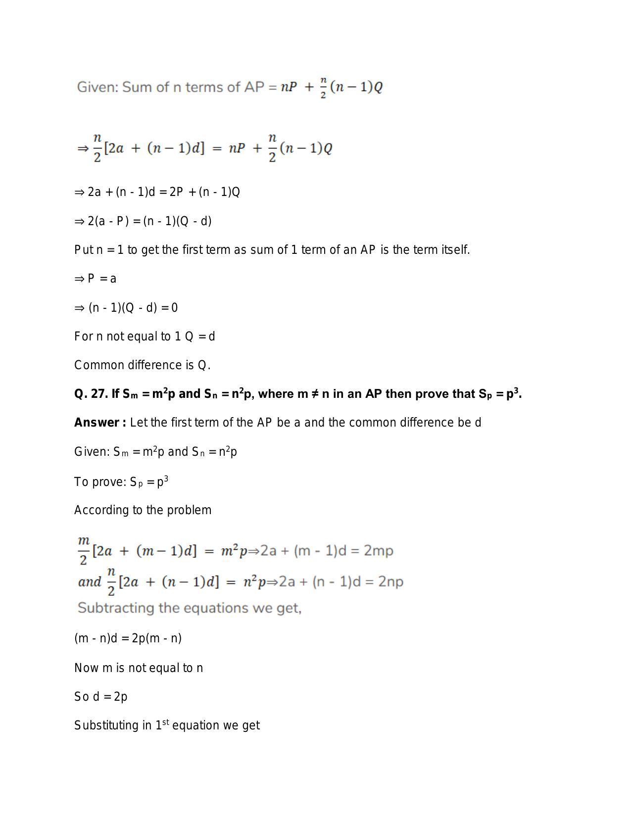 Chapter 11: Arithmetic Progression: RS Aggarwal Class 11 Solutions - Page 37
