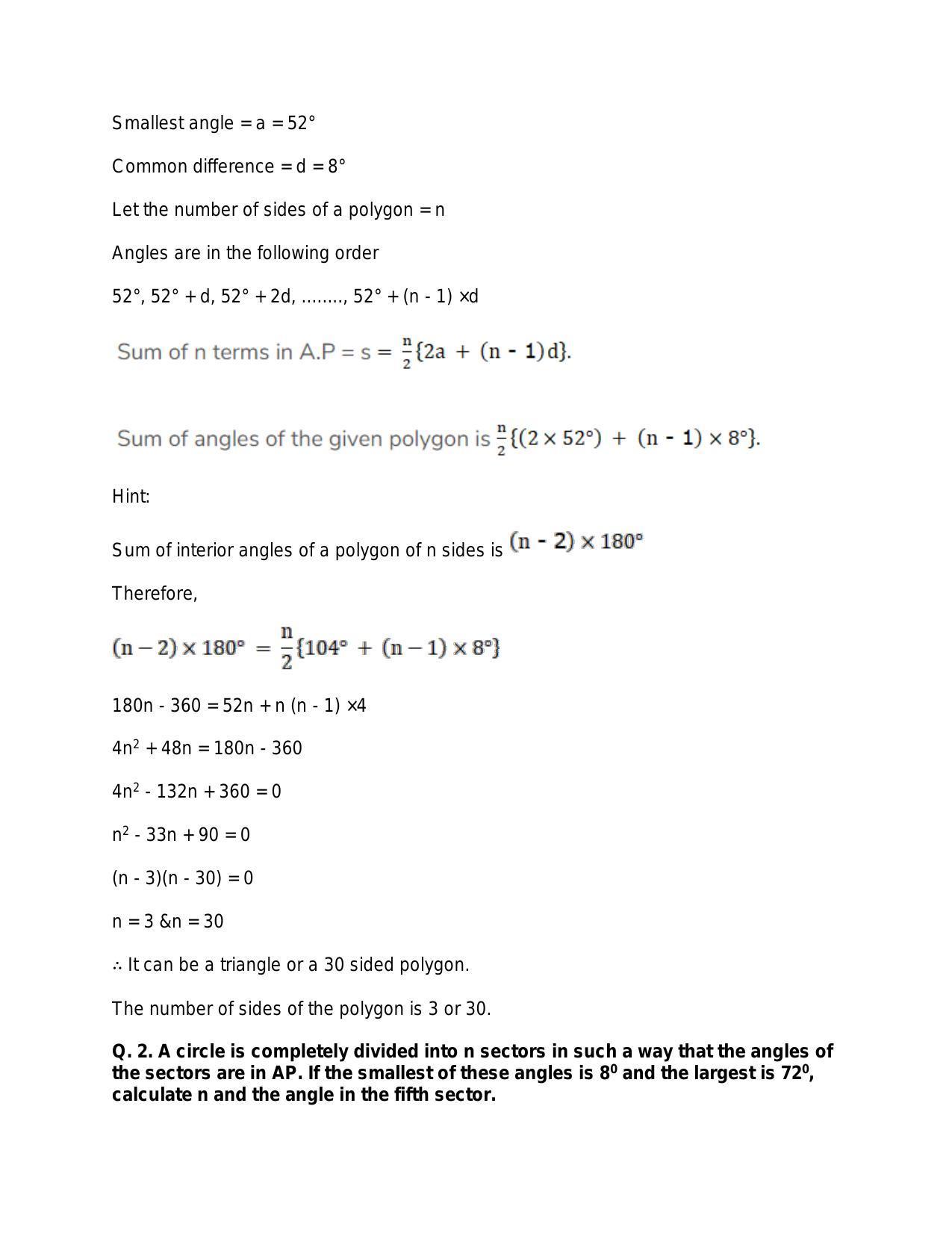Chapter 11: Arithmetic Progression: RS Aggarwal Class 11 Solutions - Page 39