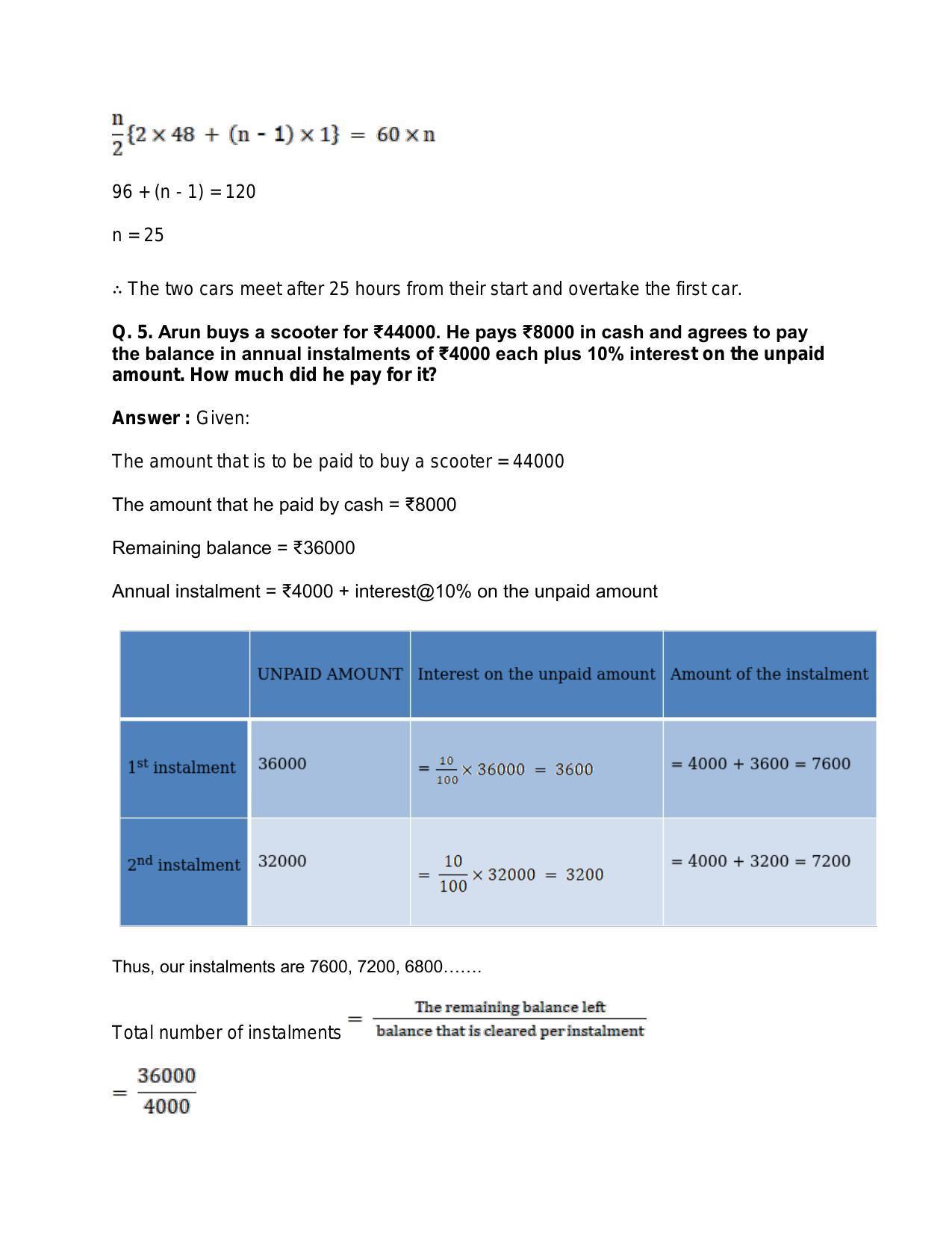 Chapter 11: Arithmetic Progression: RS Aggarwal Class 11 Solutions - Page 43
