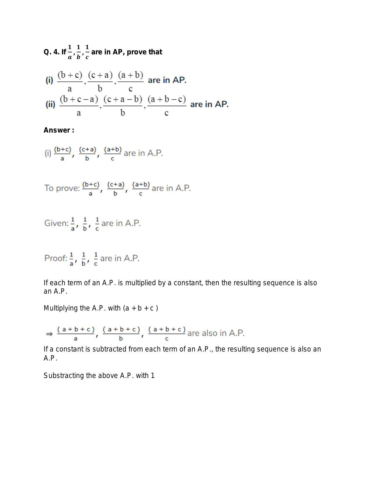 Chapter 11: Arithmetic Progression: RS Aggarwal Class 11 Solutions - Page 72