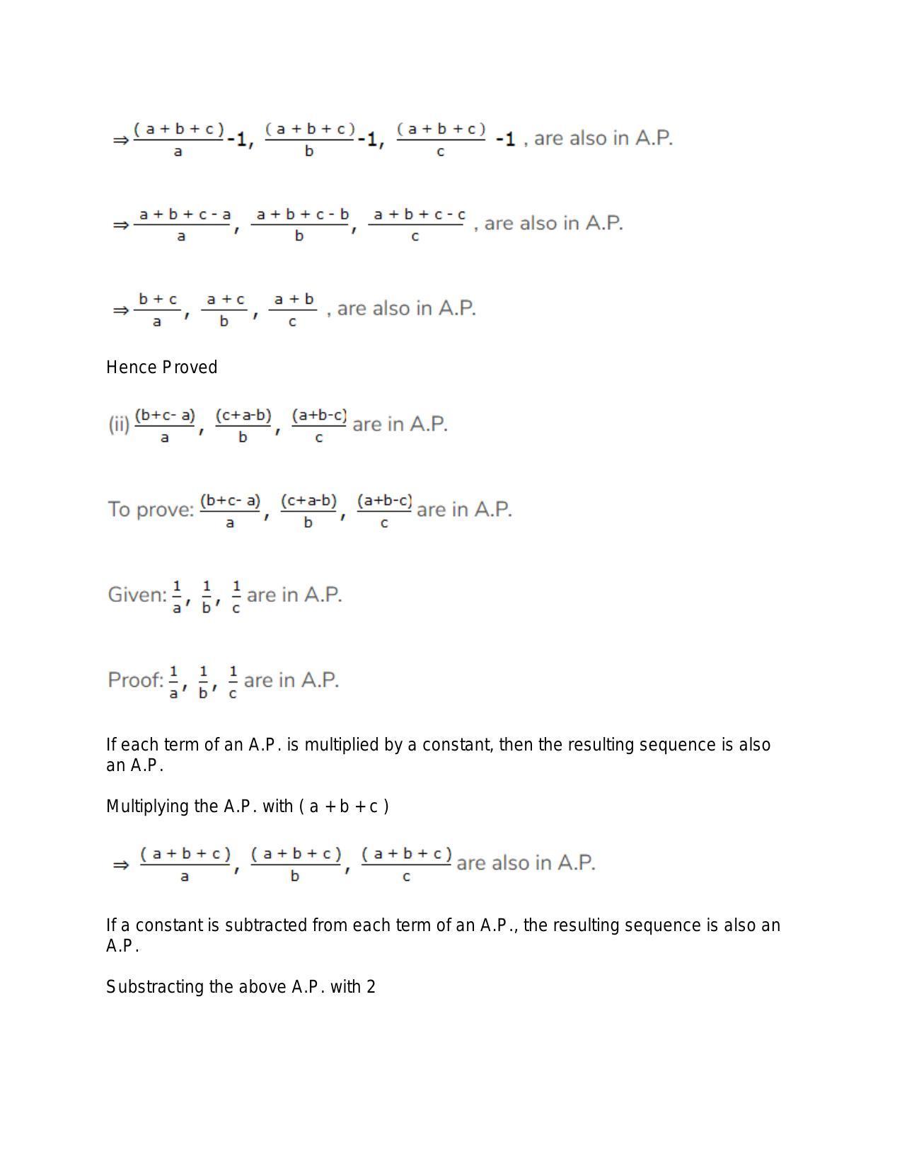 Chapter 11: Arithmetic Progression: RS Aggarwal Class 11 Solutions - Page 73